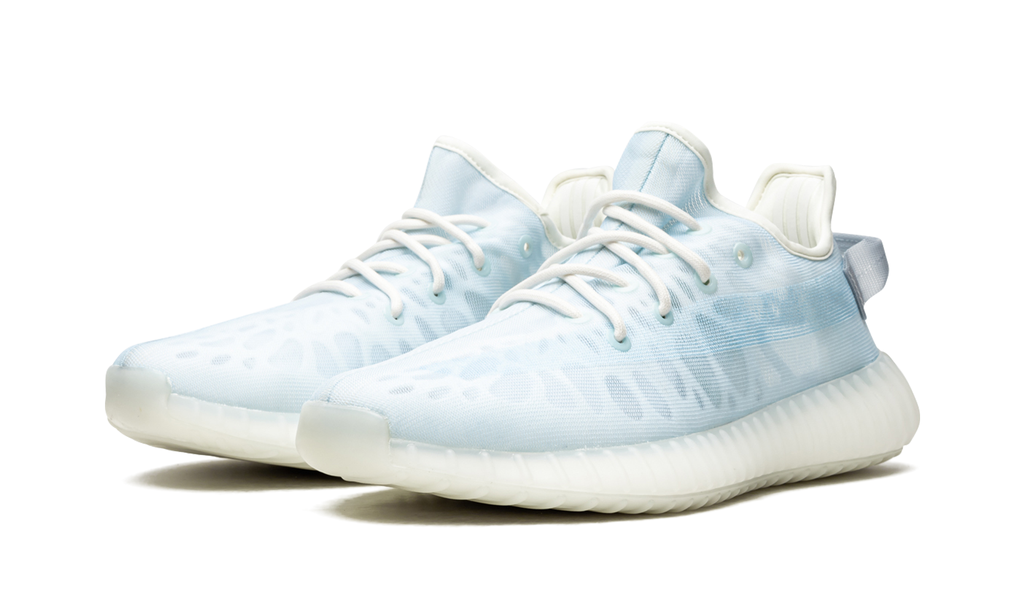 adidas yeezy boost 350 v2 mono ice+GW2869+diagnol left view