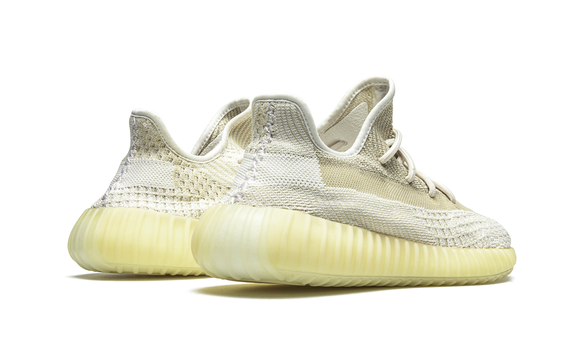 adidas yeezy boost 350 v2 natural+FZ5246+diagnol right behind view
