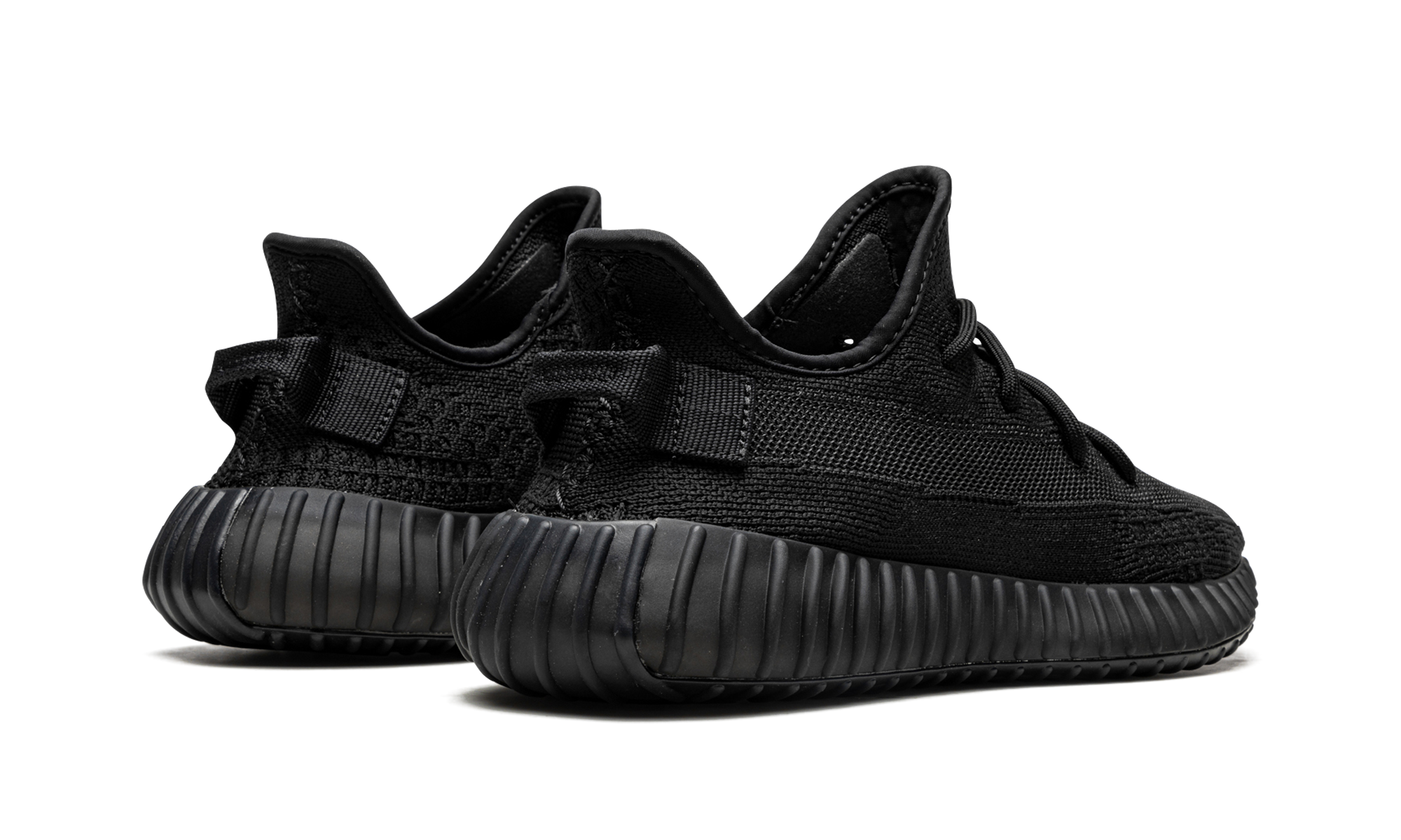 adidas yeezy boost 350 v2 onyx+HQ4540+diagnol right behind view