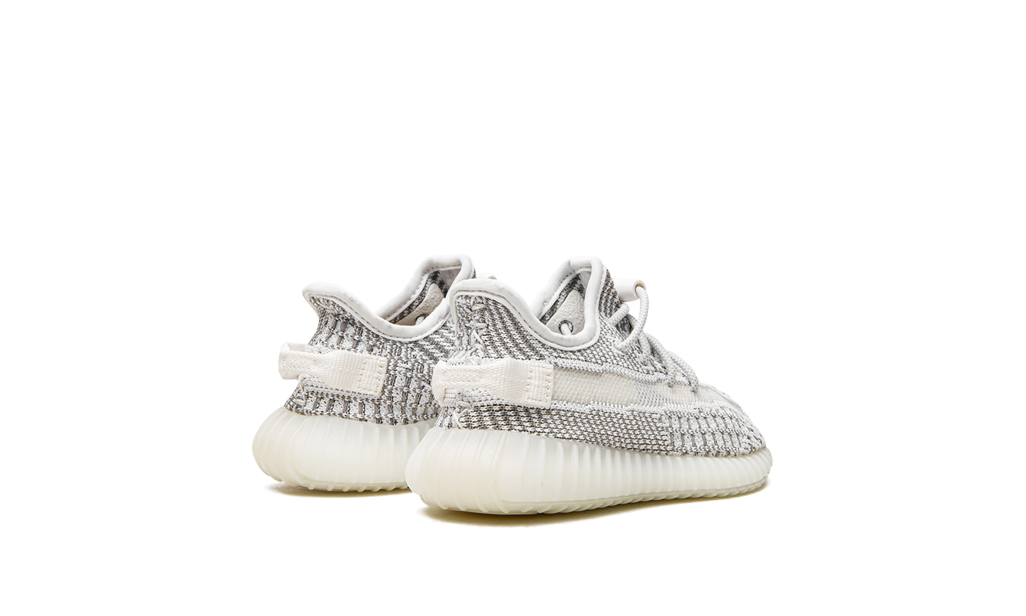 adidas yeezy boost 350 v2 static non reflective infants+HP6590+diagnol right behind view