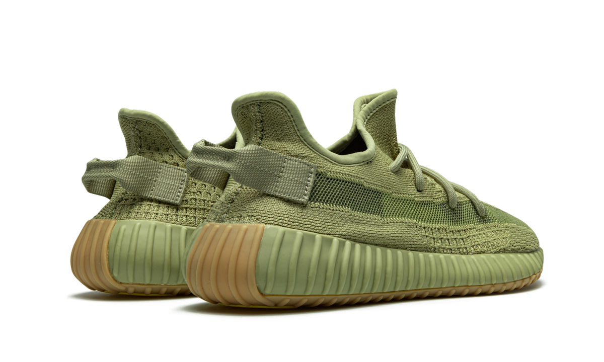 adidas yeezy boost 350 v2 sulfur+FY5346+diagnol right behind view