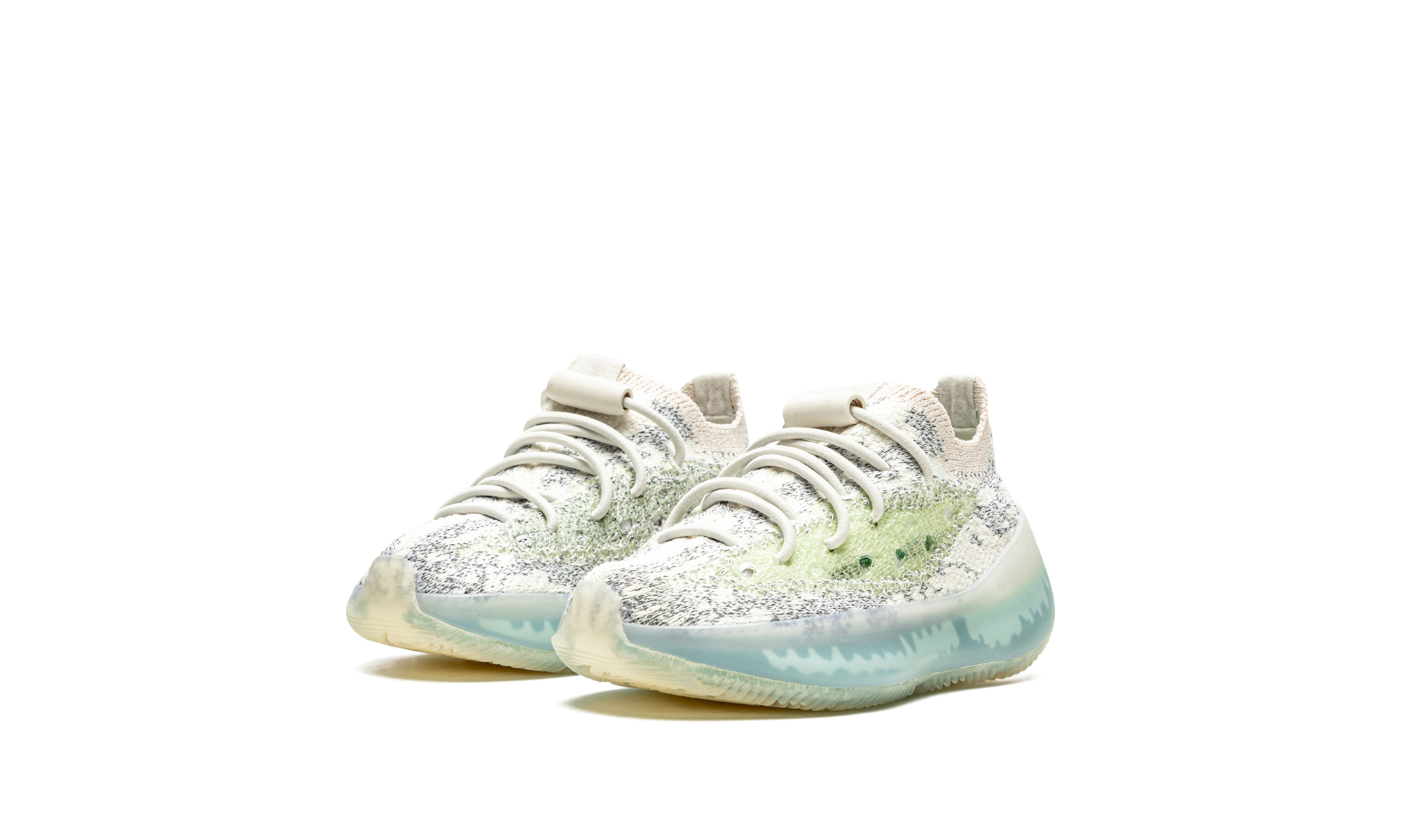 adidas yeezy boost 380 alien blue infants+GW2717+diagnol left view