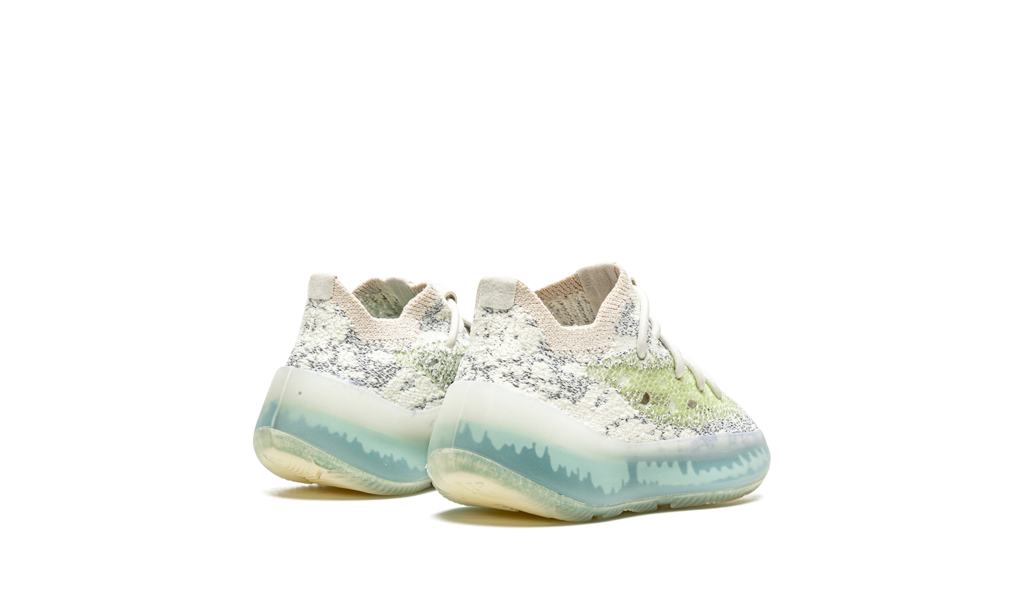 adidas yeezy boost 380 alien blue infants+GW2717+diagnol right behind view