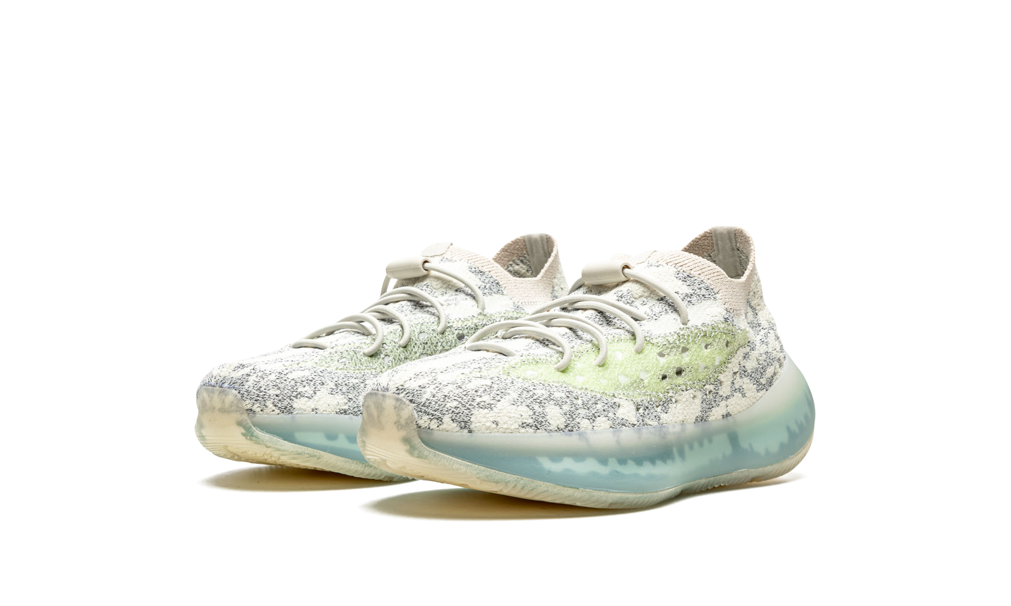 adidas yeezy boost 380 alien blue kids+GW0305+diagnol left view