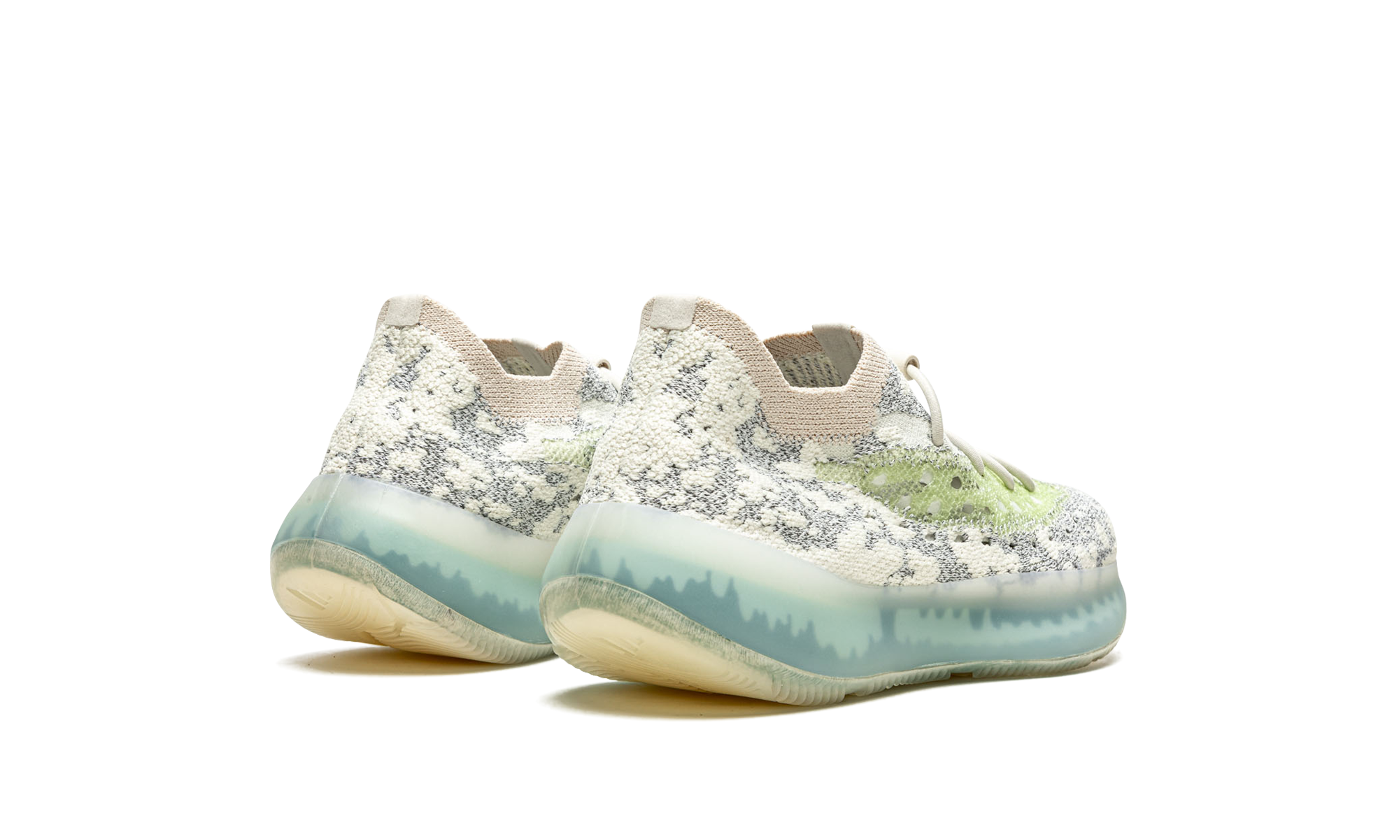 adidas yeezy boost 380 alien blue kids+GW0305+diagnol right behind view