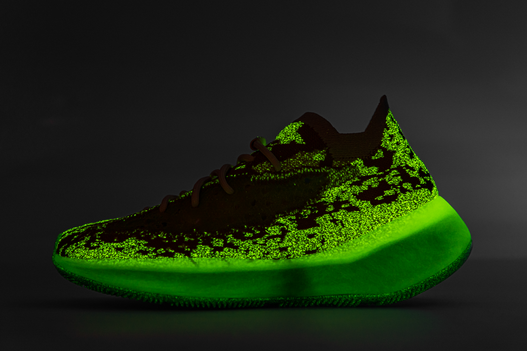 adidas yeezy boost 380 hylte glow+FZ4994+diagnol left view