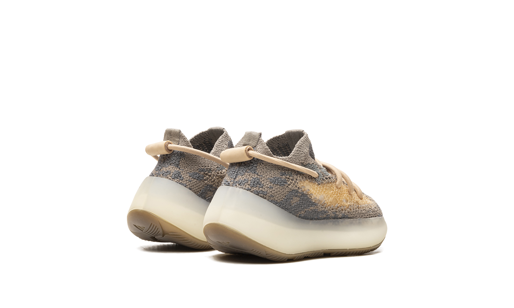 adidas yeezy boost 380 mist infants+FX9765+diagnol right behind view