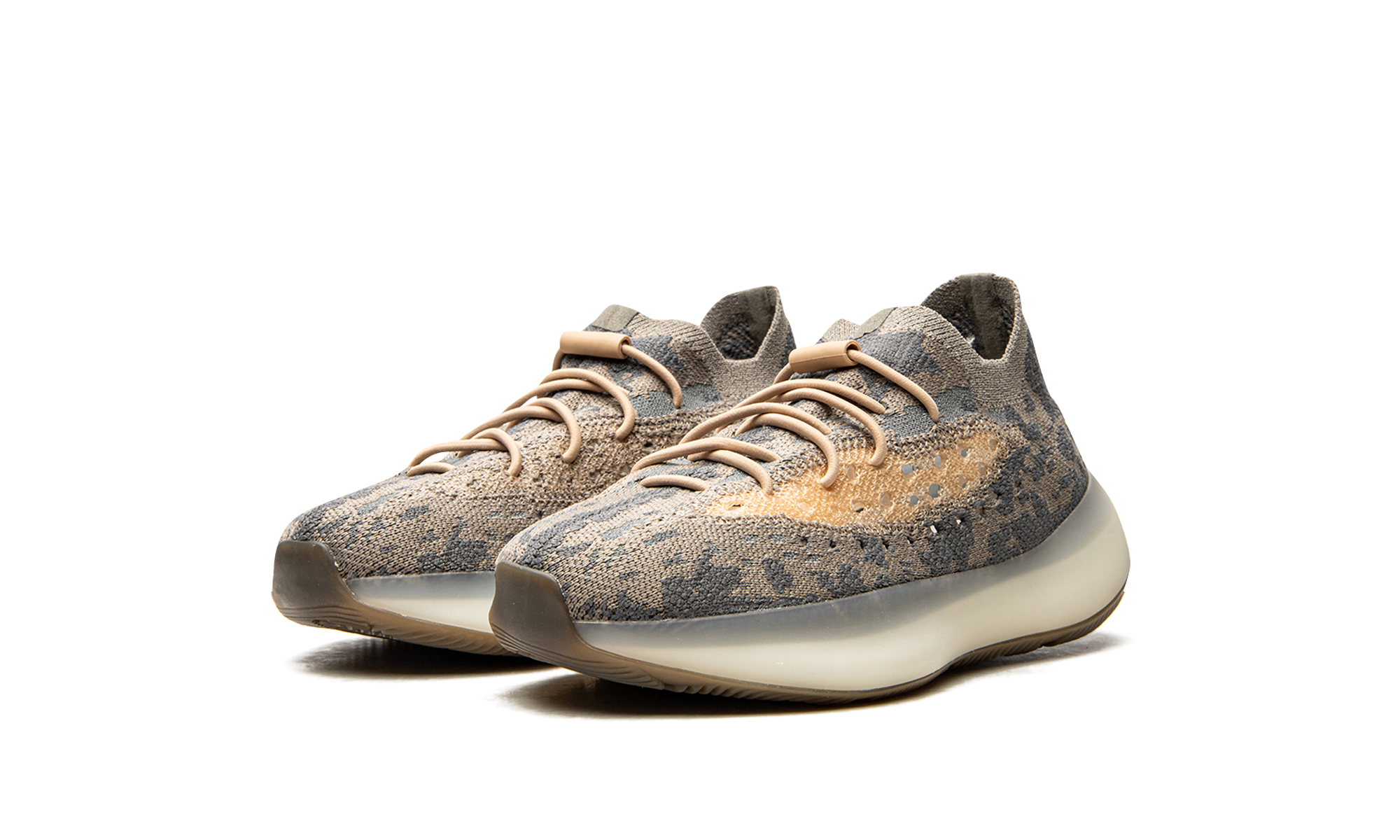 adidas yeezy boost 380 mist kids+FX9766+diagnol left view