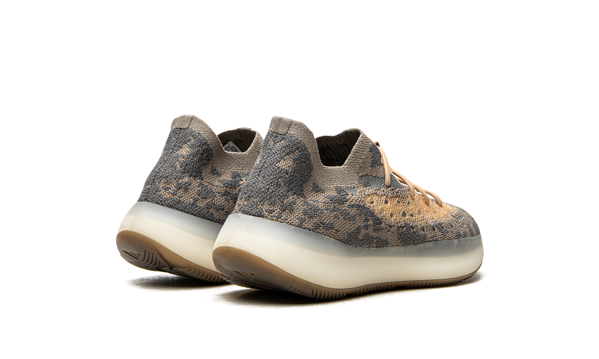 adidas yeezy boost 380 mist kids+FX9766+diagnol right behind view