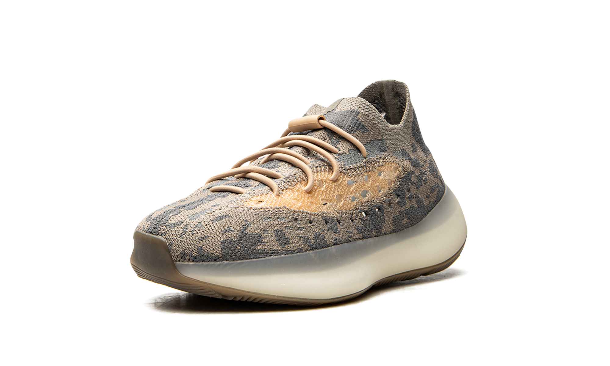 adidas yeezy boost 380 mist kids+FX9766+left diagnol single view
