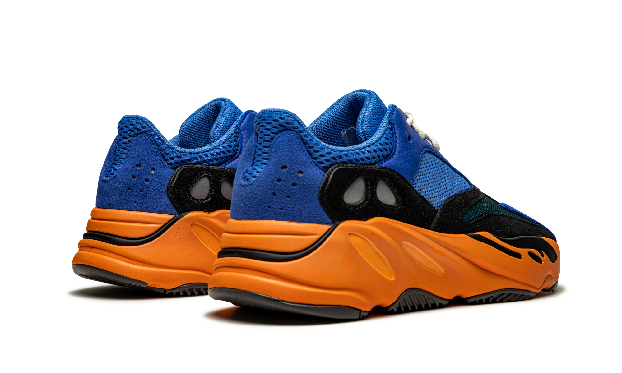 adidas yeezy boost 700 bright blue+GZ0541+diagnol right behind view