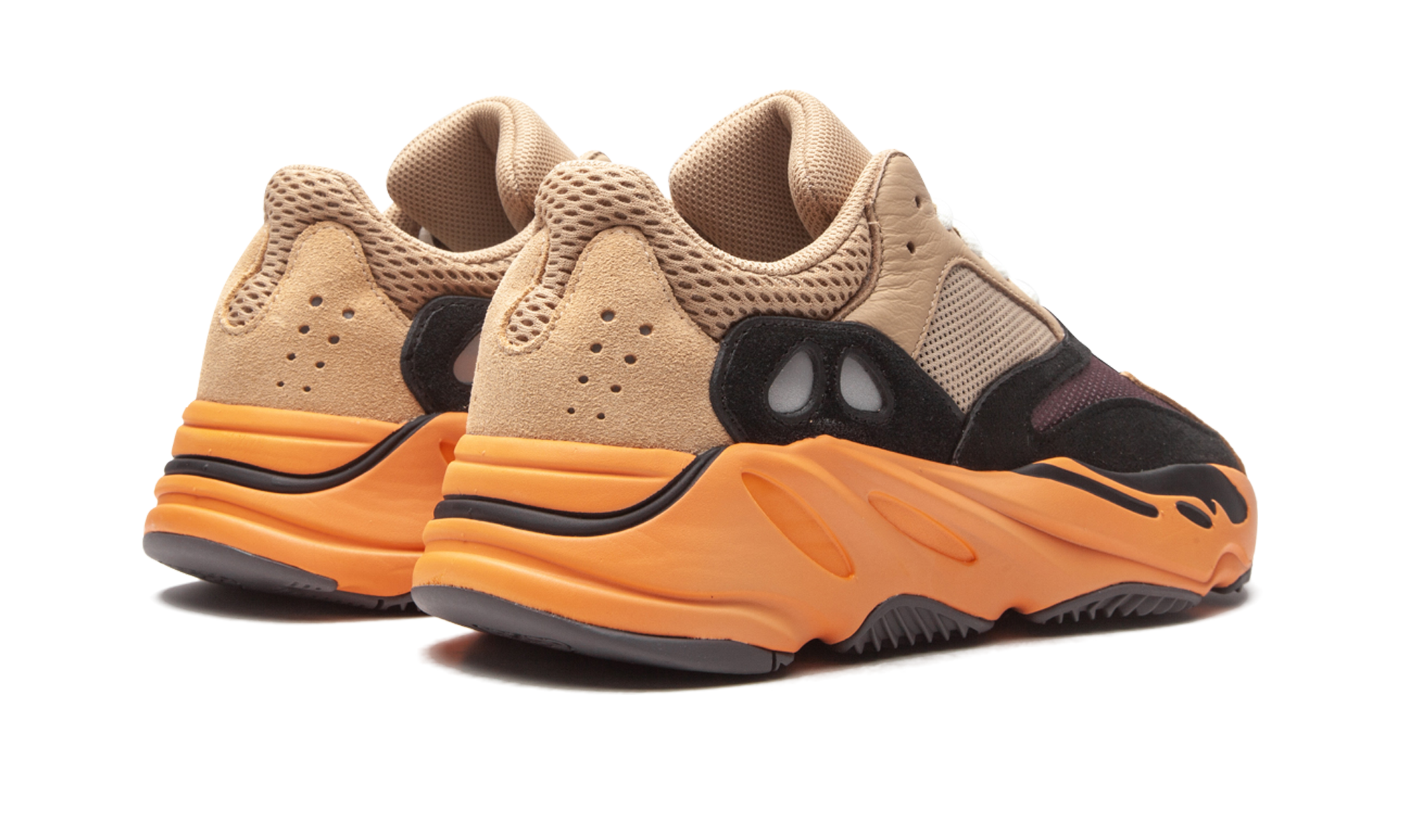 adidas yeezy boost 700 enflame amber+GW0297+diagnol right behind view
