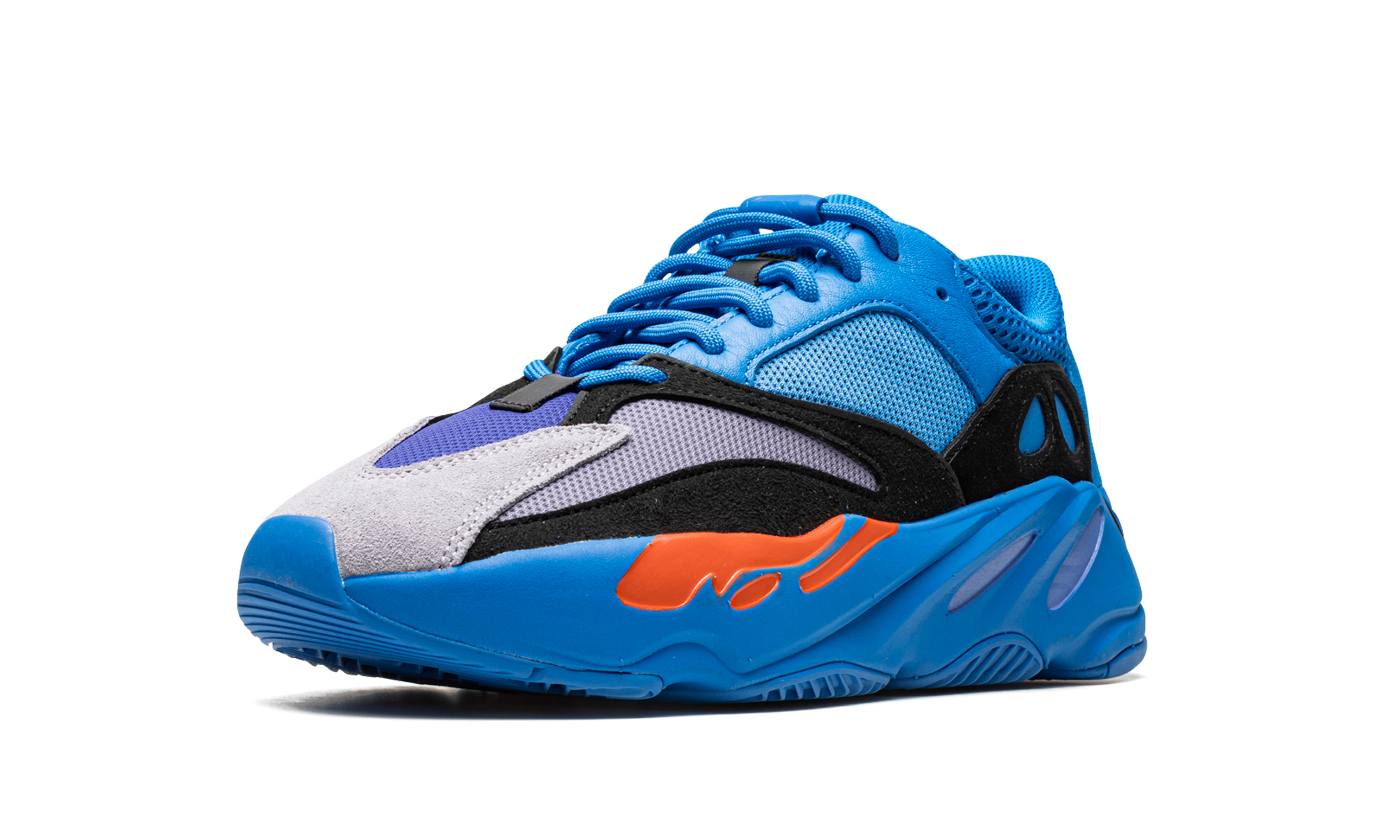 adidas yeezy boost 700 hi res blue+HP6674+left diagnol single view