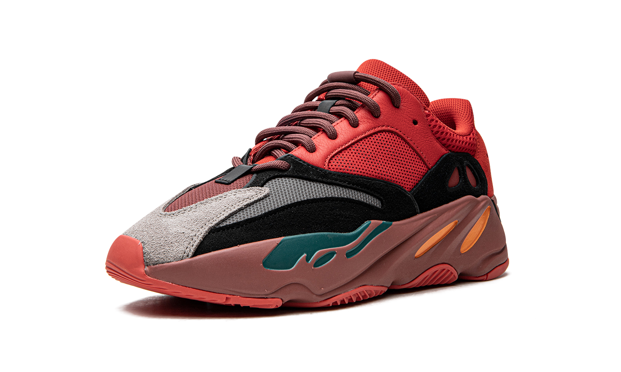 adidas yeezy boost 700 hi res red+HQ6979+left diagnol single view