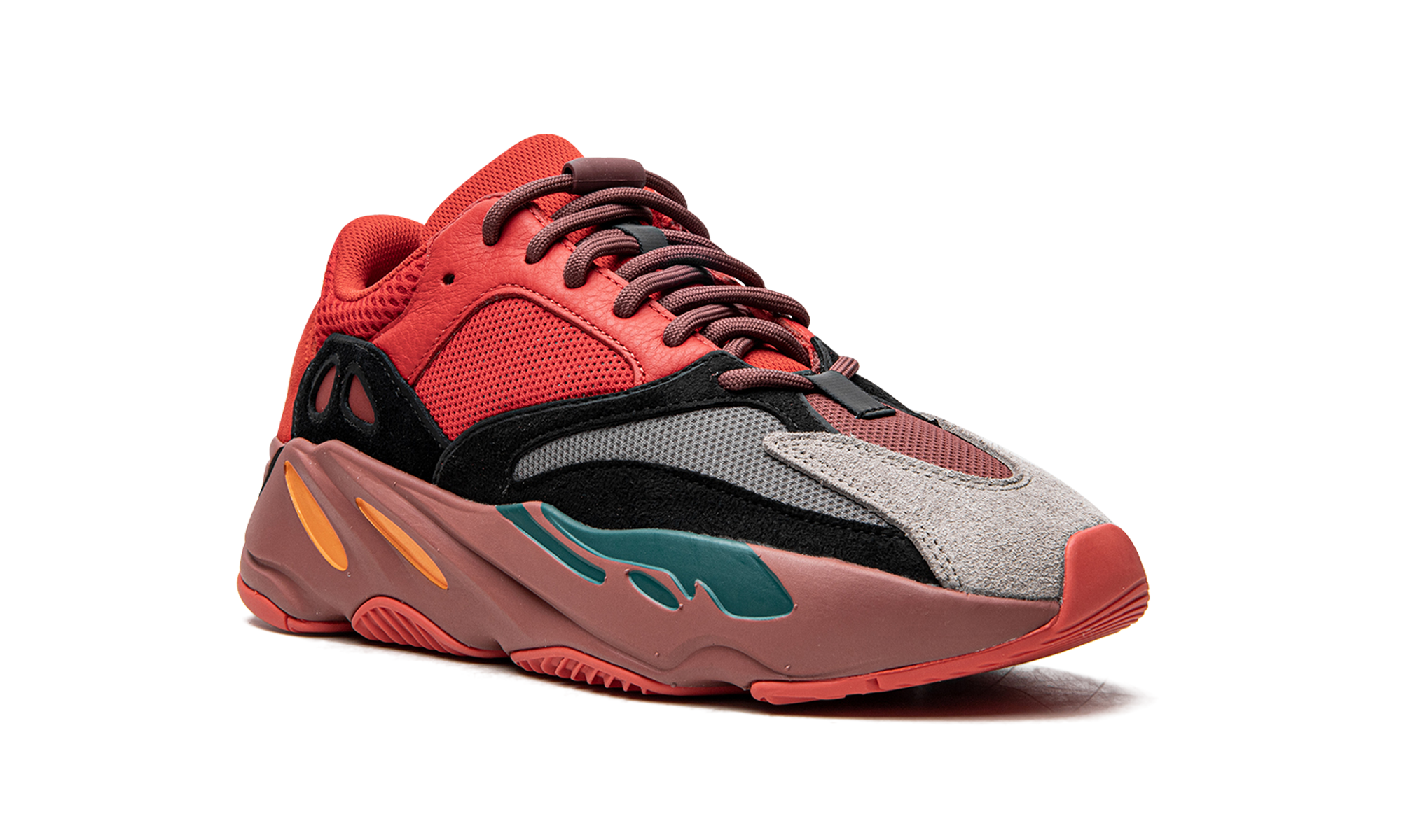 adidas yeezy boost 700 hi res red+HQ6979+diagnol right view