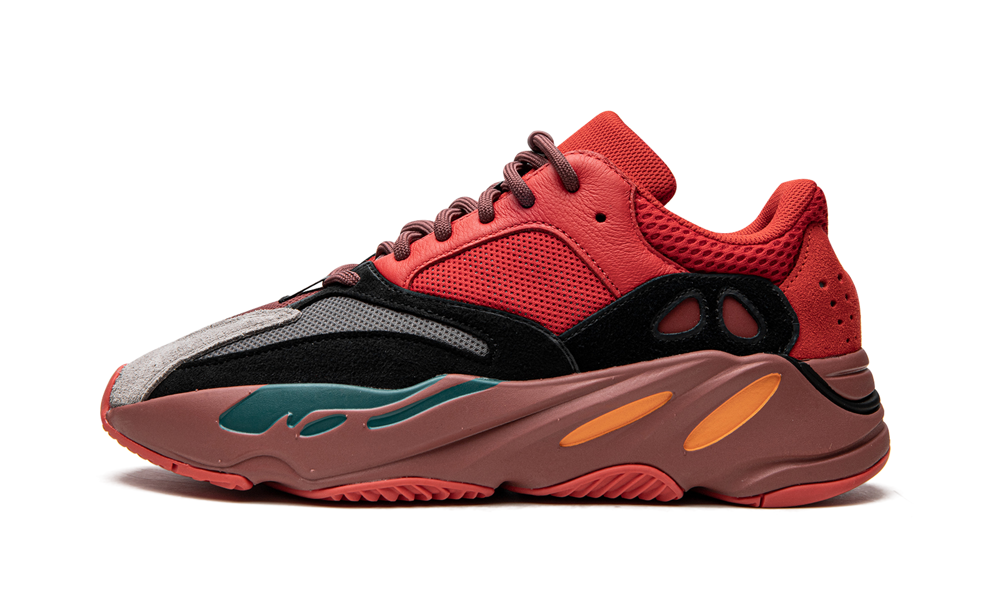 adidas yeezy boost 700 hi res red+HQ6979+diagnol right view 1