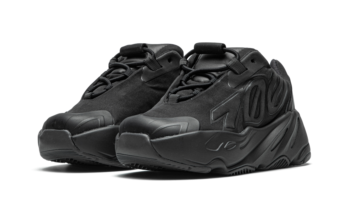 adidas yeezy boost 700 mnvn black infants+FY4392+diagnol left view