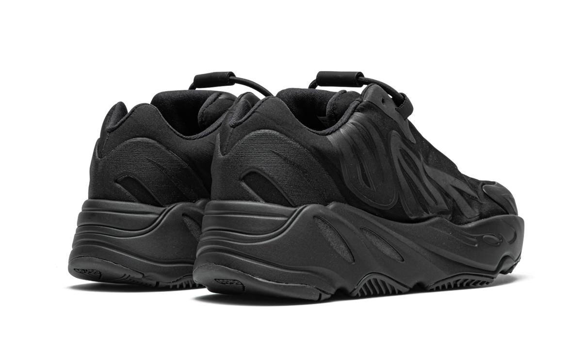 adidas yeezy boost 700 mnvn black kids+FY4394+diagnol right behind view