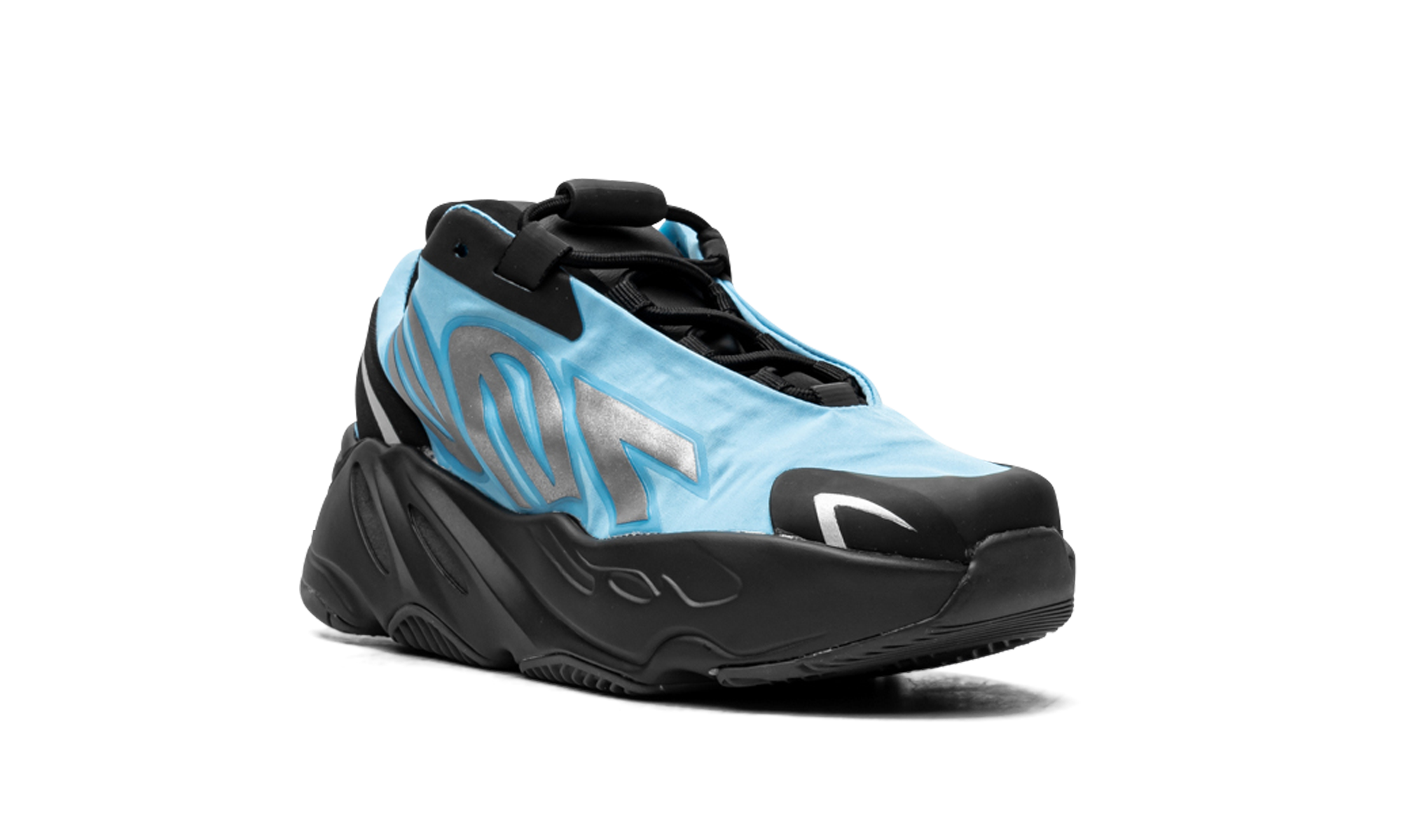adidas yeezy boost 700 mnvn bright cyan kids+GZ3080+diagnol right view