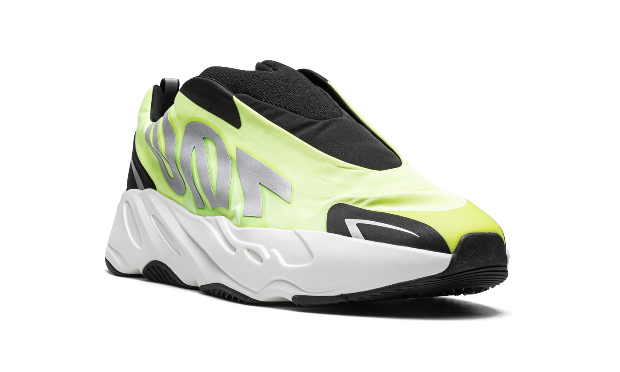 adidas yeezy boost 700 mnvn laceless phosphor+GY2055+diagnol right view