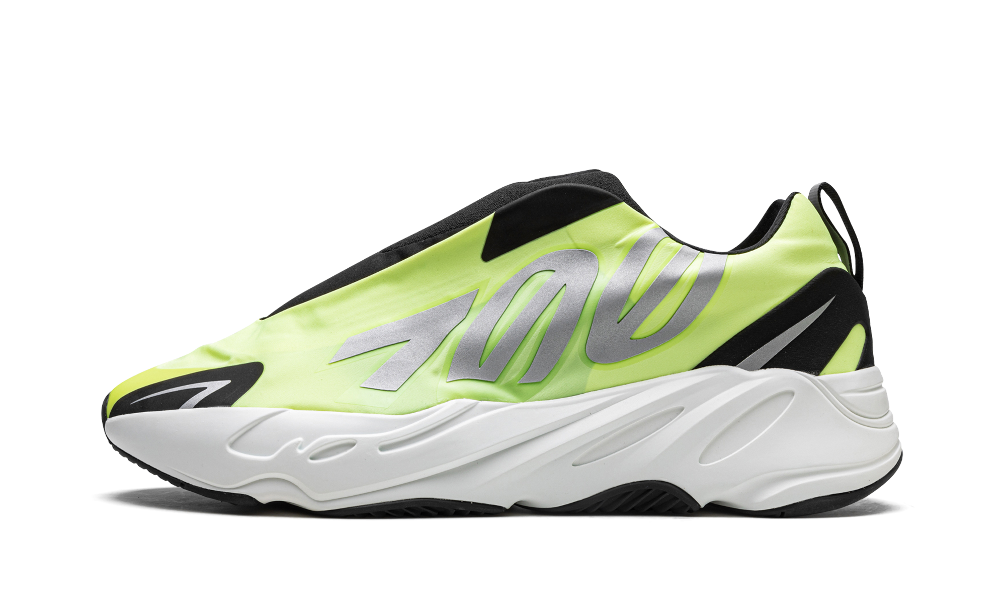 adidas yeezy boost 700 mnvn laceless phosphor+GY2055+diagnol right view 1
