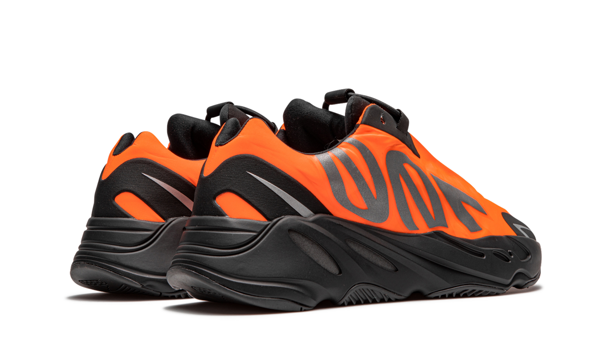 adidas yeezy boost 700 mnvn orange+FV3258+diagnol right behind view