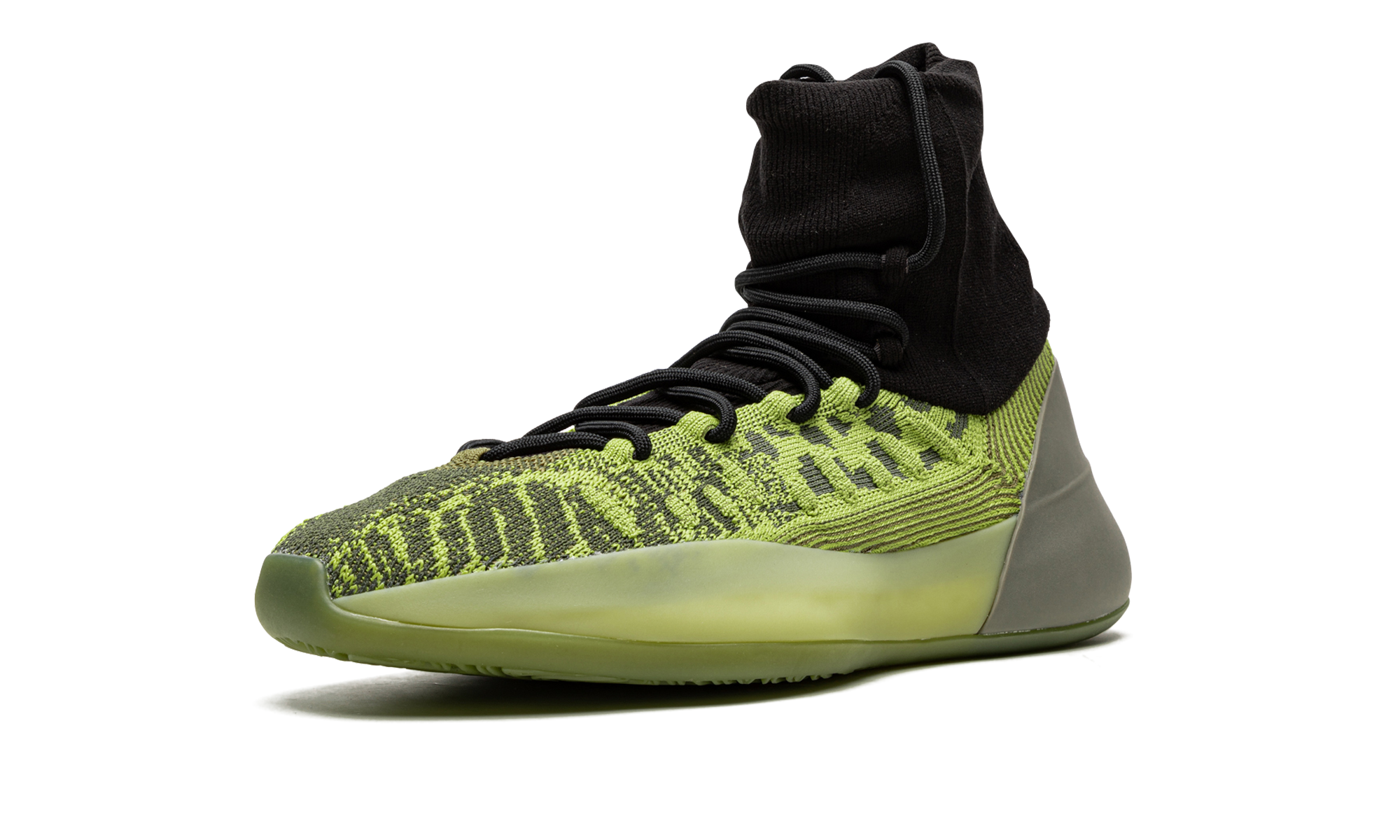 adidas yeezy bsktbl knit energy glow+HR0811+left diagnol single view