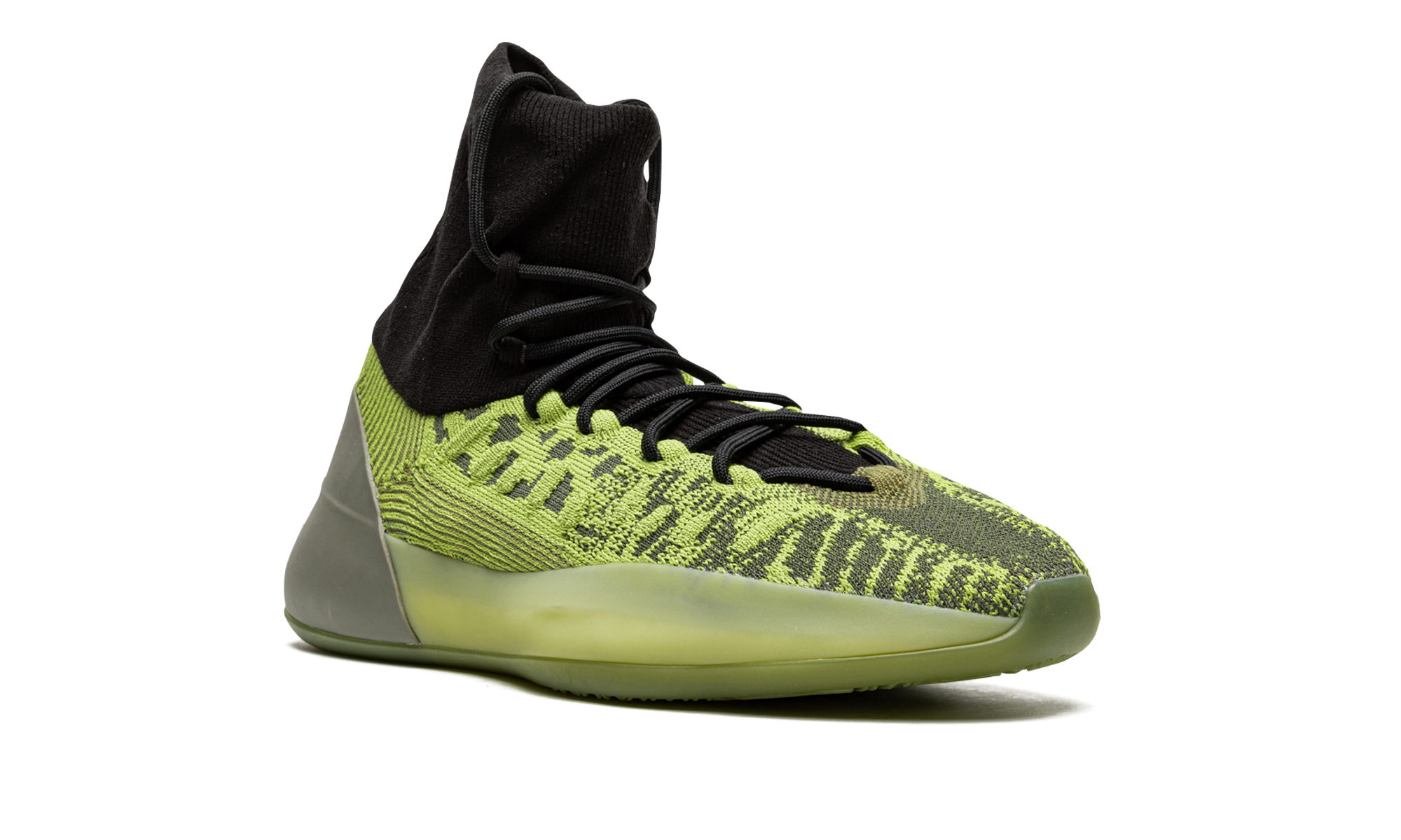 adidas yeezy bsktbl knit energy glow+HR0811+diagnol right view