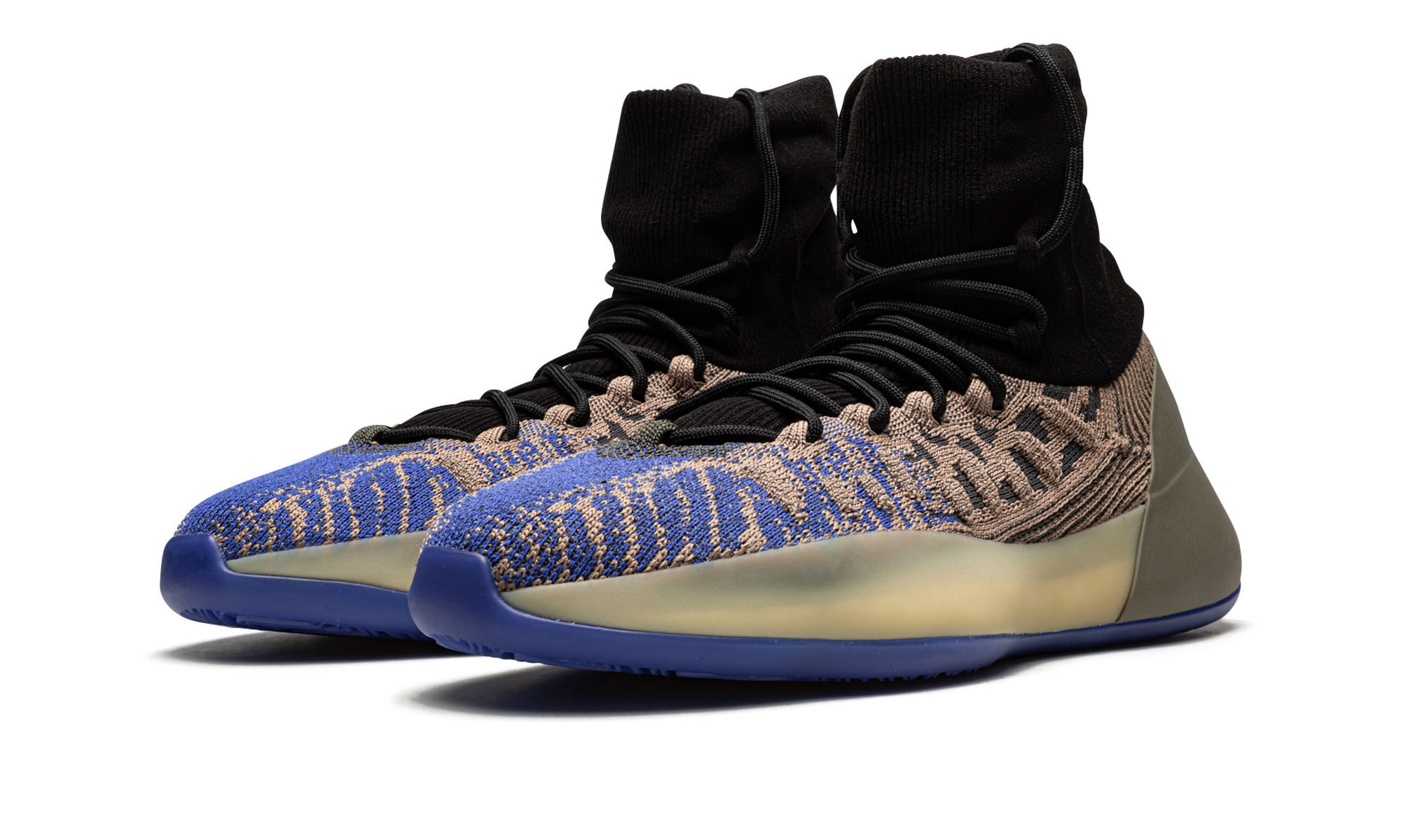 adidas yeezy bsktbl knit slate azure+HP5613+diagnol left view