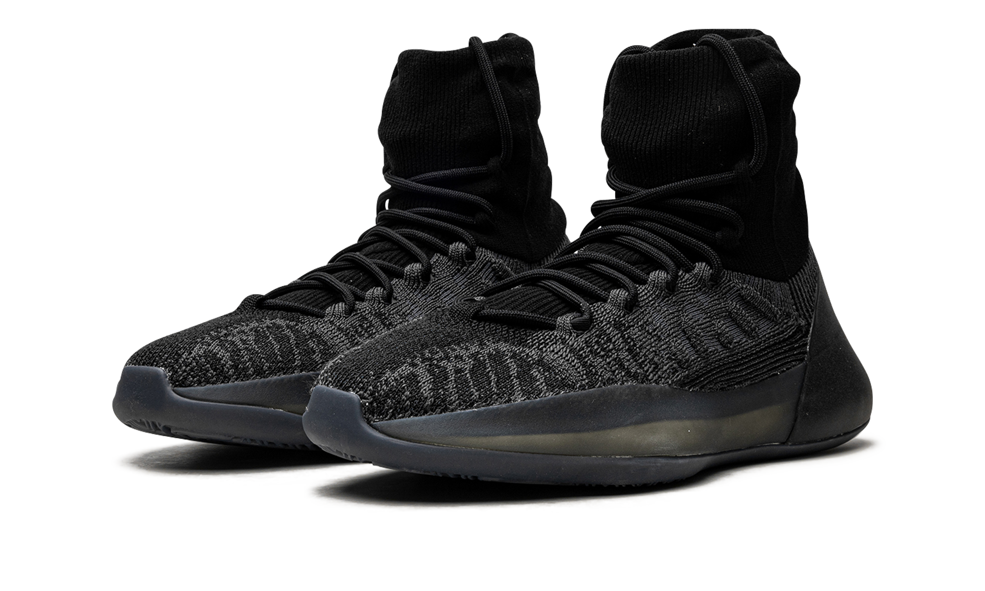 adidas yeezy bsktbl knit slate onyx+HQ6762+diagnol left view