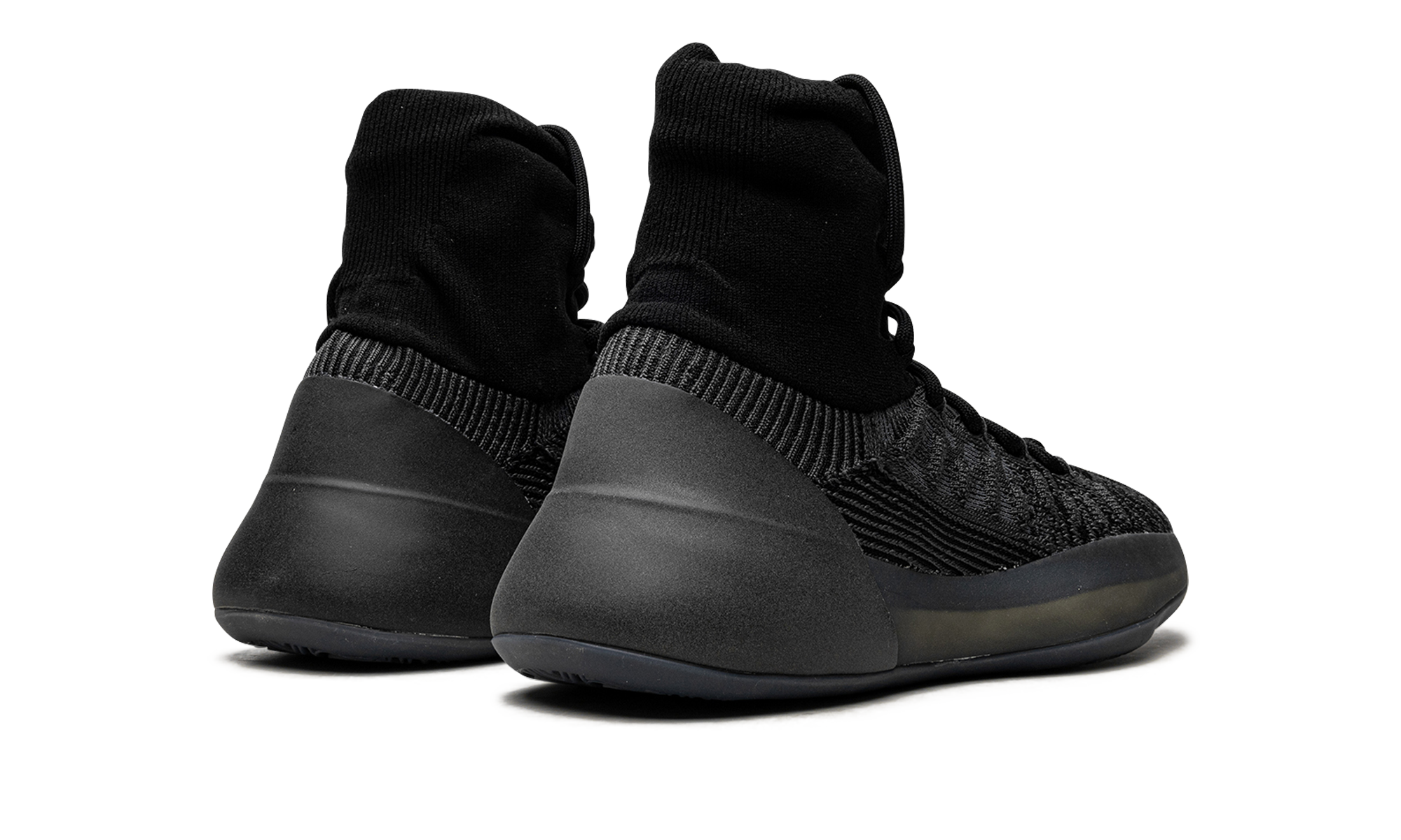 adidas yeezy bsktbl knit slate onyx+HQ6762+diagnol right behind view