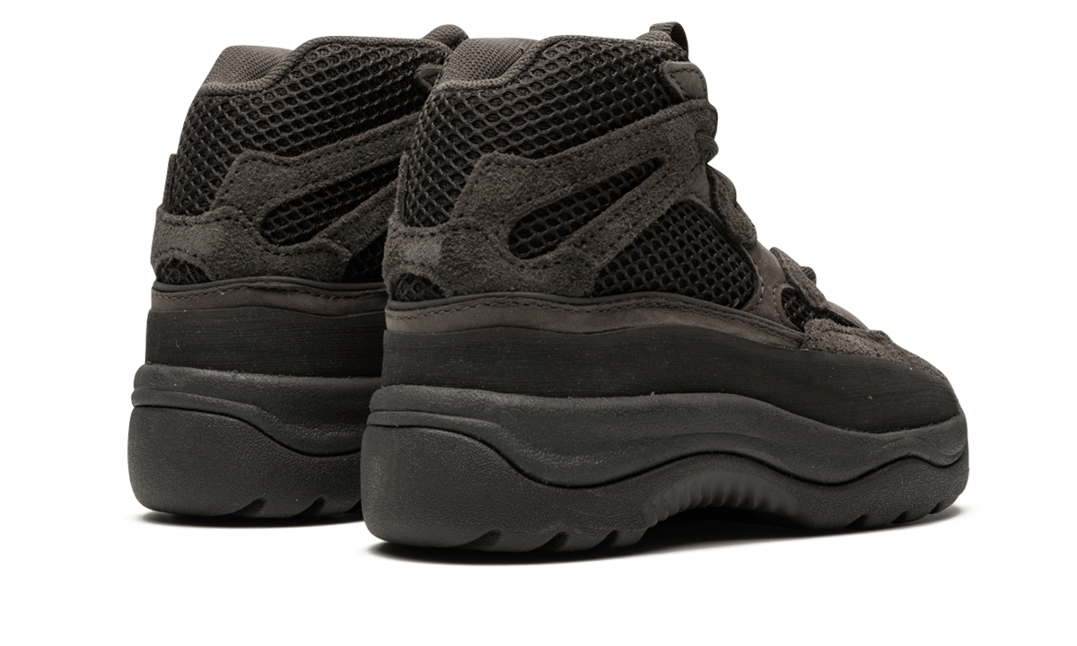 adidas yeezy desert boot oil infants+EG6684+diagnol right behind view