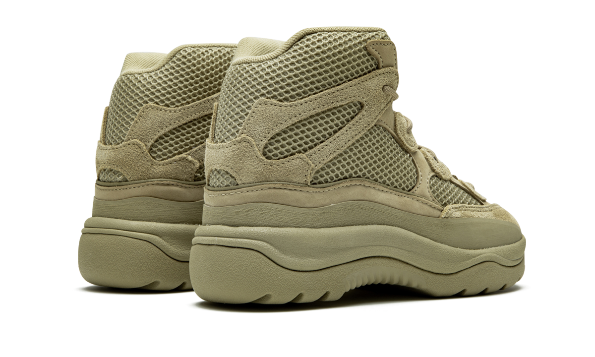 adidas yeezy desert boot rock kids+EG6490+diagnol right behind view