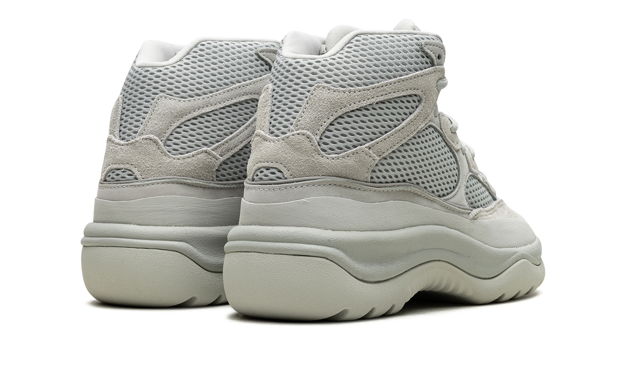 adidas yeezy desert boot salt+FV5677+diagnol right behind view