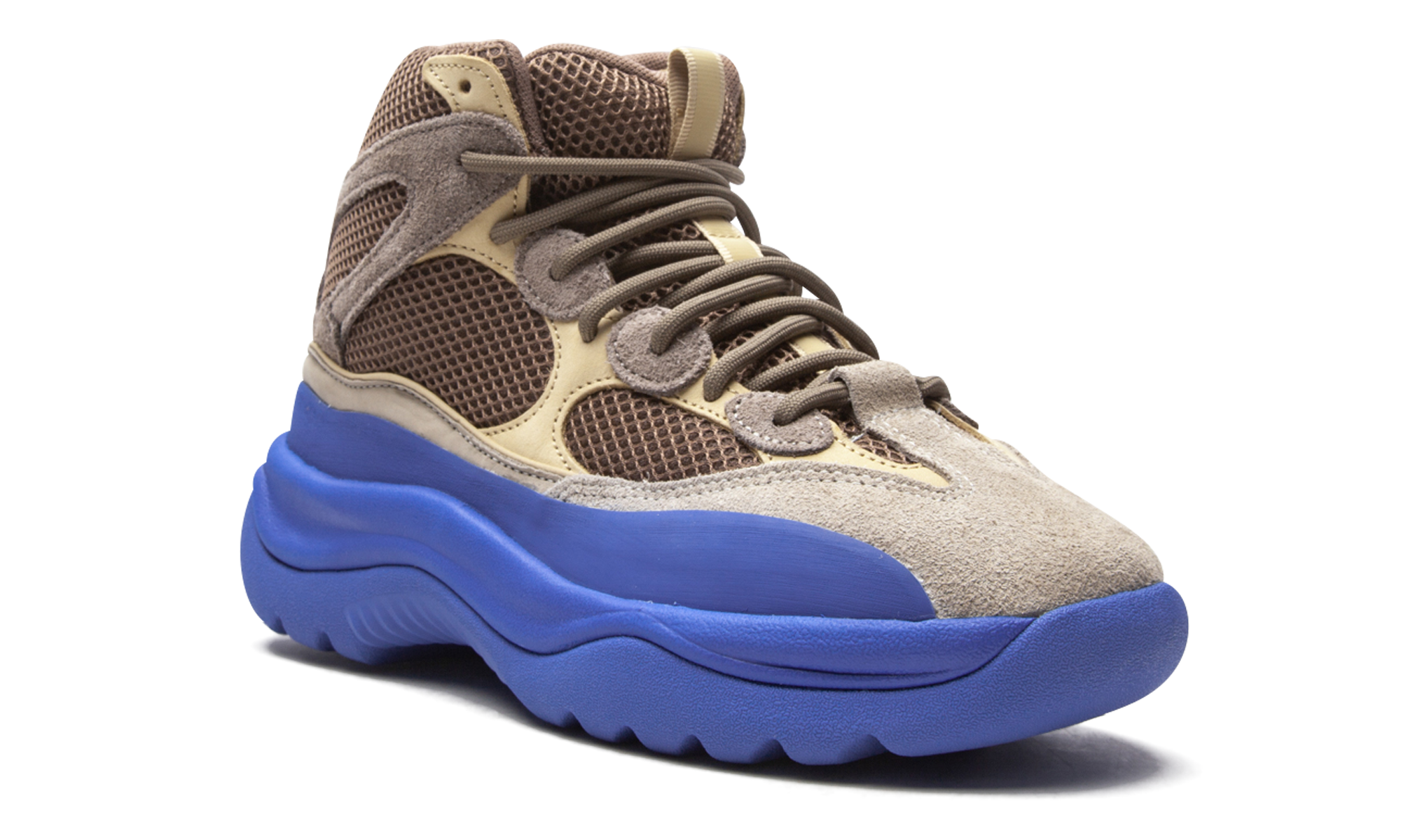 adidas yeezy desert boot taupe blue+GY0374+diagnol right view