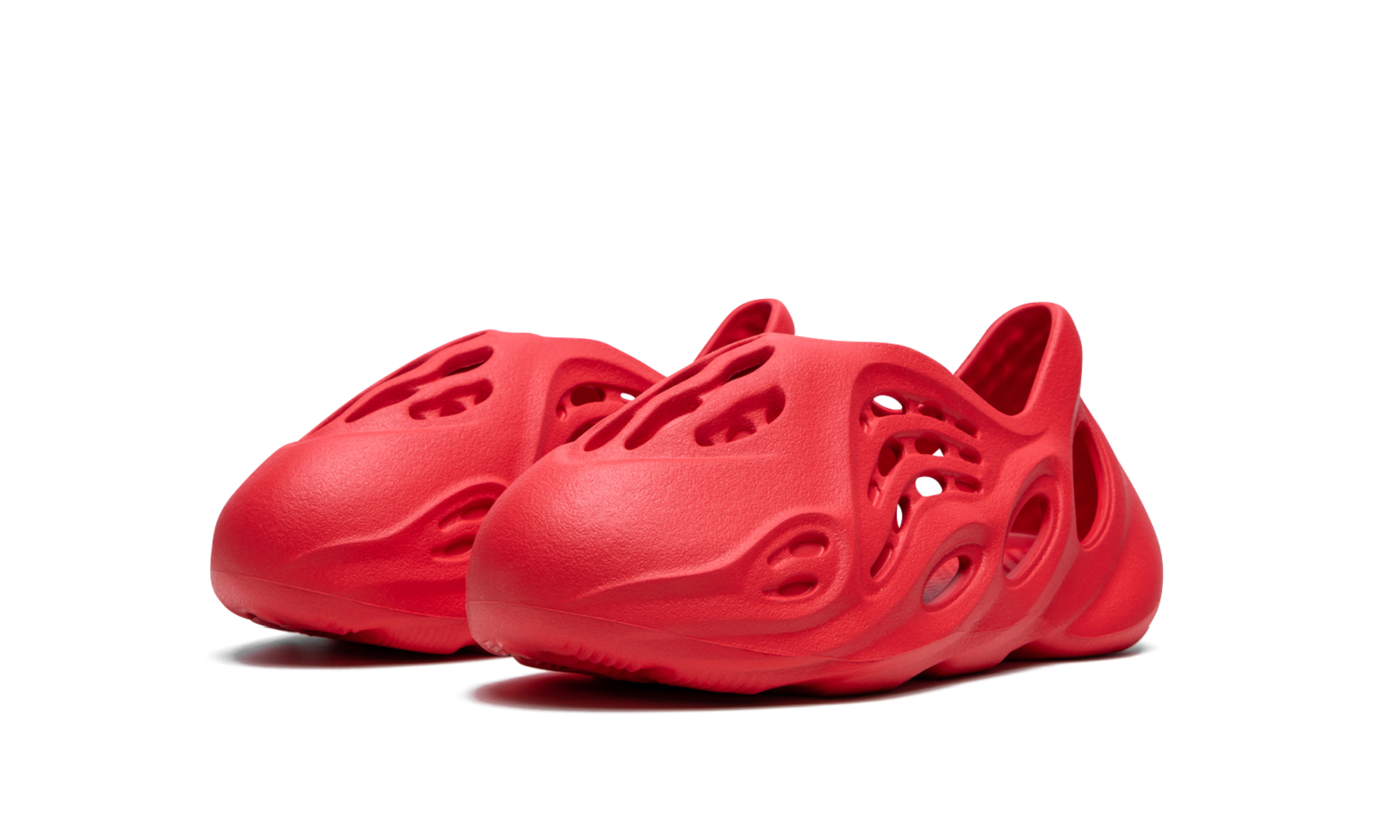 adidas yeezy foam rnnr vermillion kids+GX1136+diagnol left view