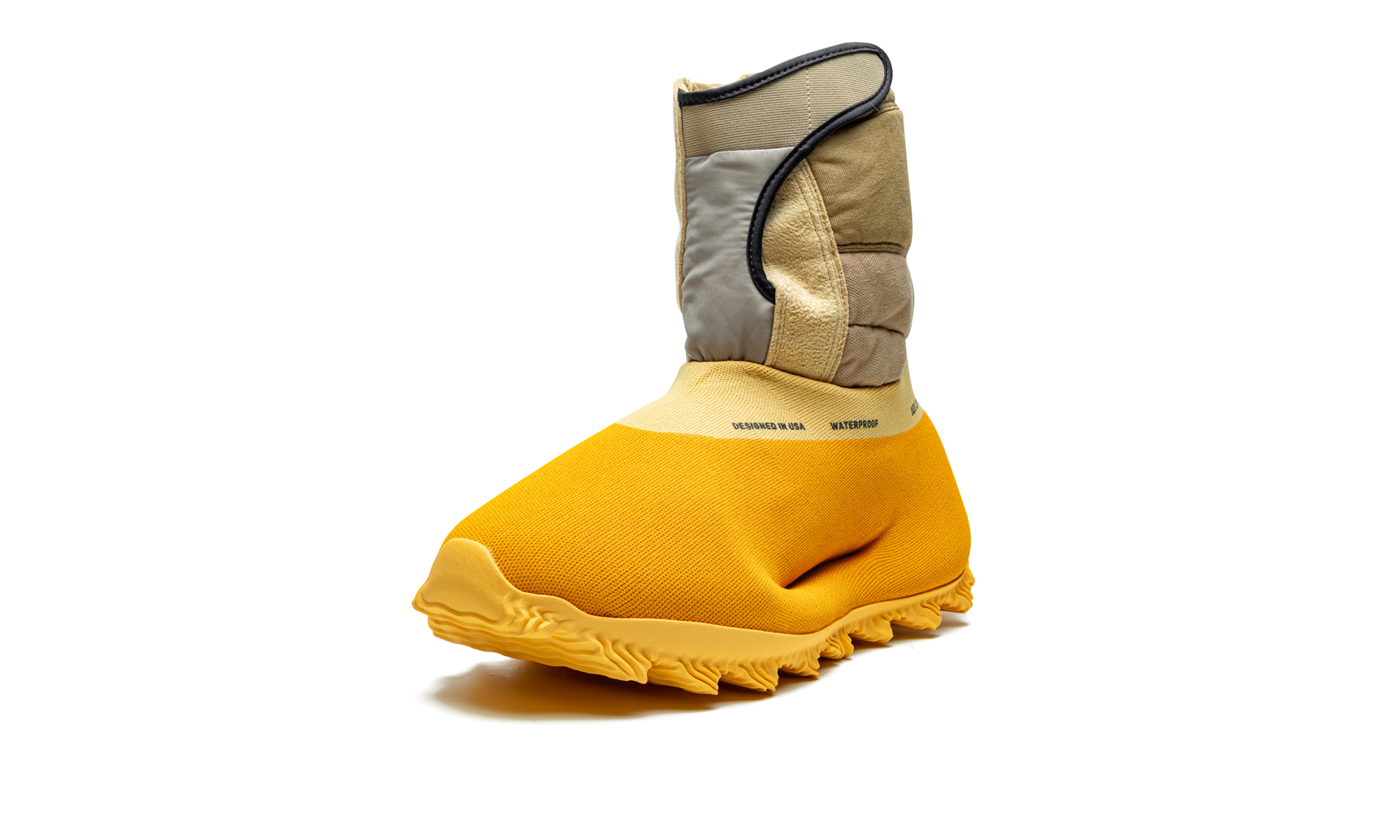 adidas yeezy knit rnr boot sulfur+GY1824+left diagnol single view