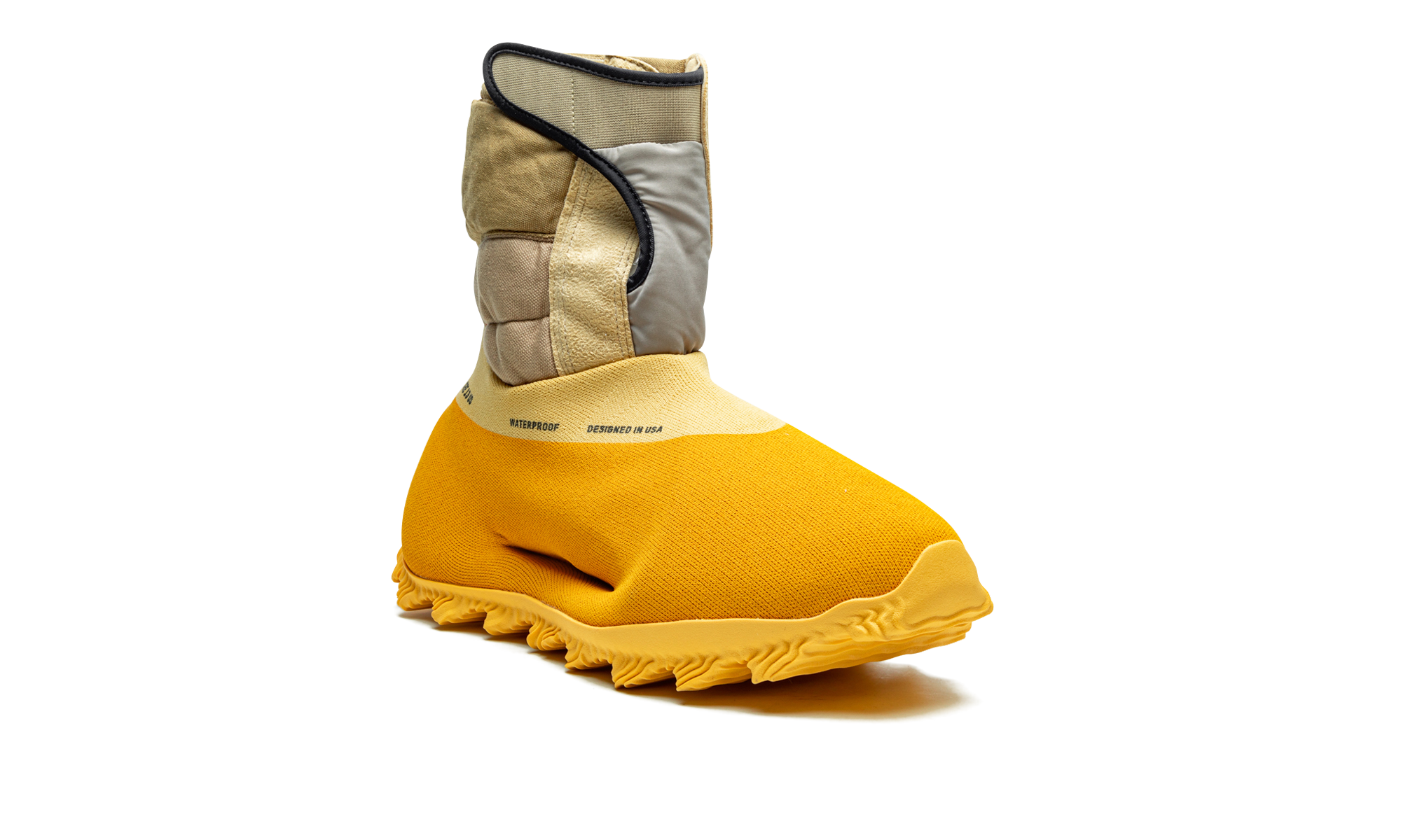 adidas yeezy knit rnr boot sulfur+GY1824+diagnol right view