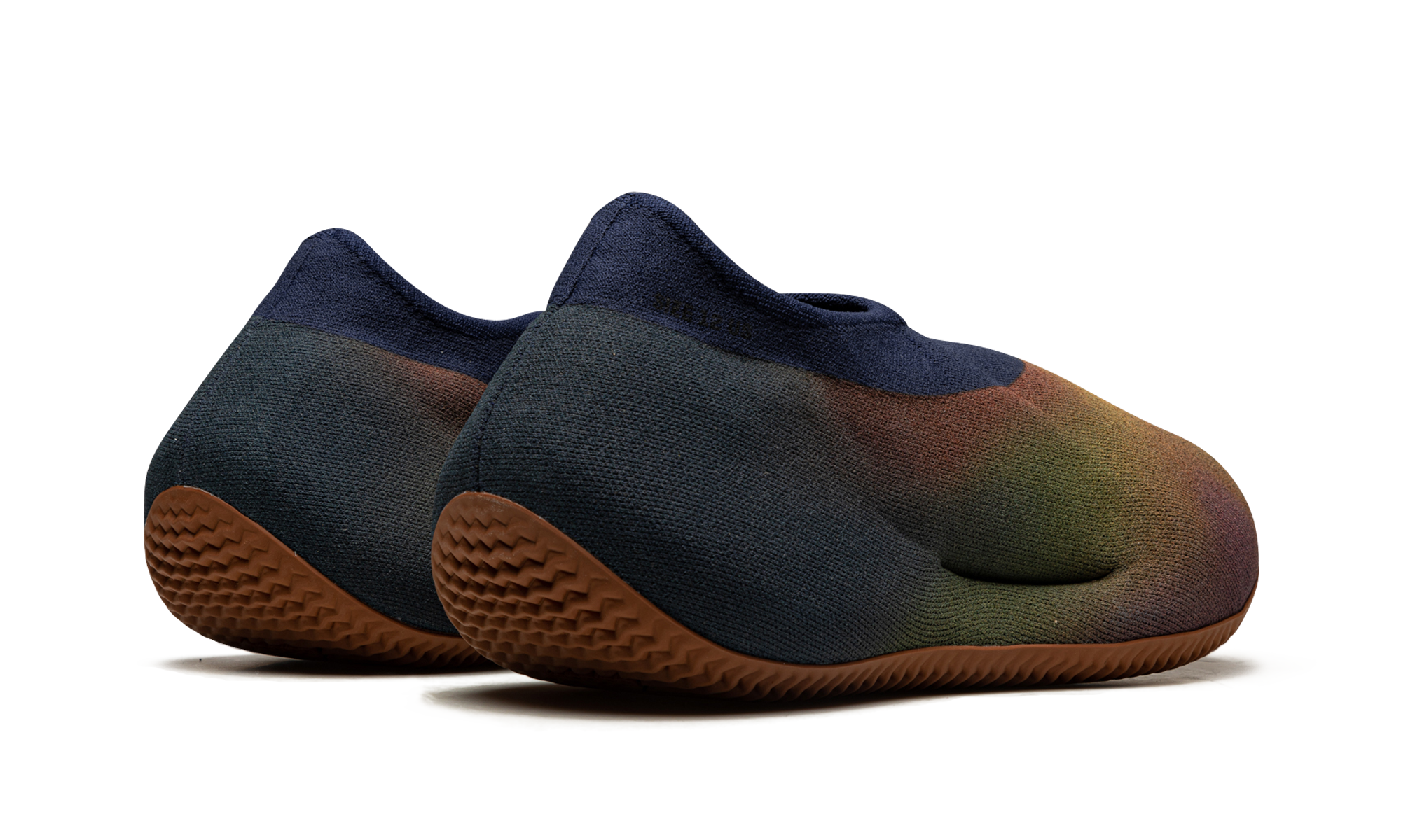 adidas yeezy knit rnr fade indigo+HP3370+diagnol right behind view
