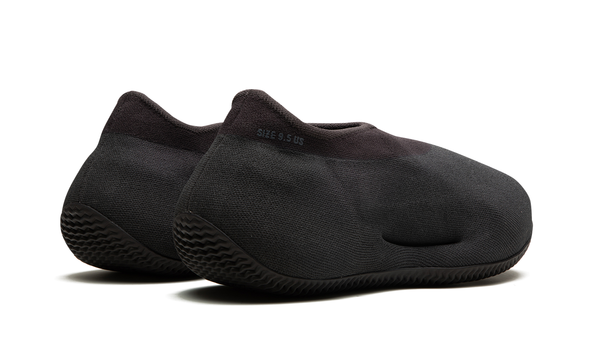 adidas yeezy knit rnr fade onyx+IE1663+diagnol right behind view