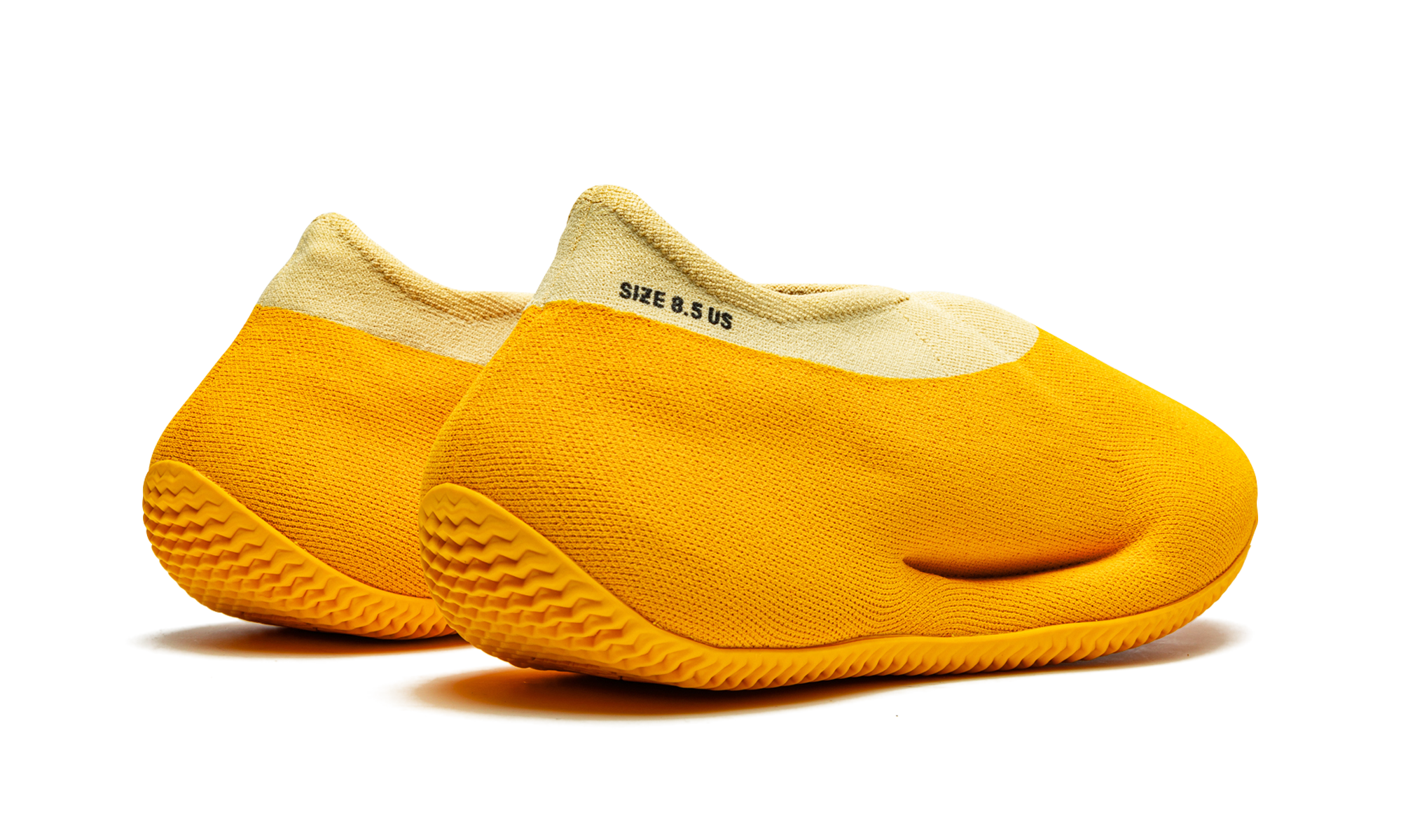 adidas yeezy knit rnr sulfur+GW5353+diagnol right behind view