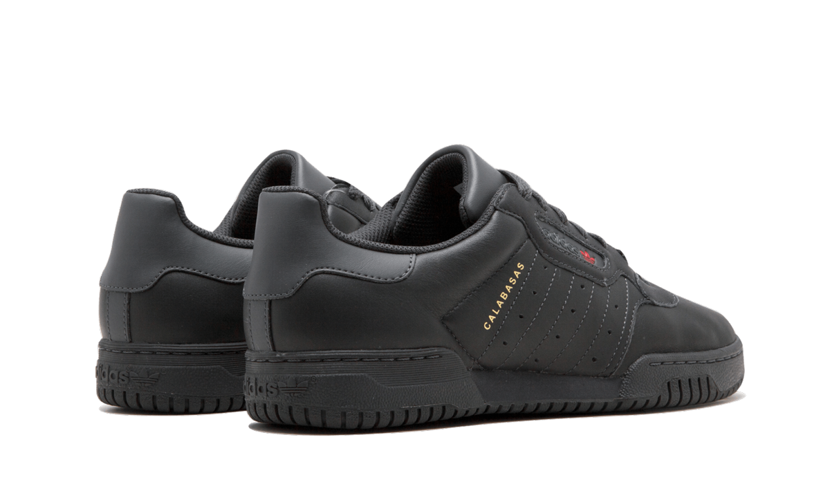 adidas yeezy powerphase calabasas core black+CG6420+diagnol right behind view