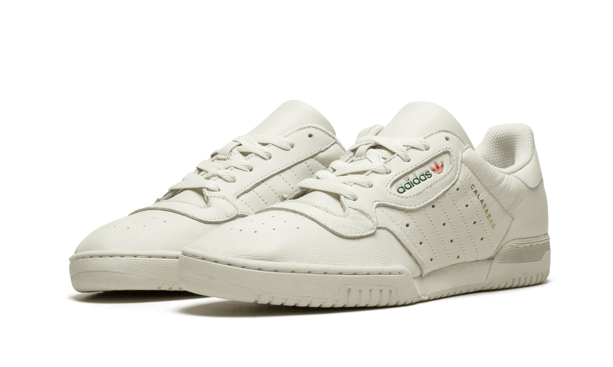 adidas yeezy powerphase calabasas core white+CQ1693+diagnol left view