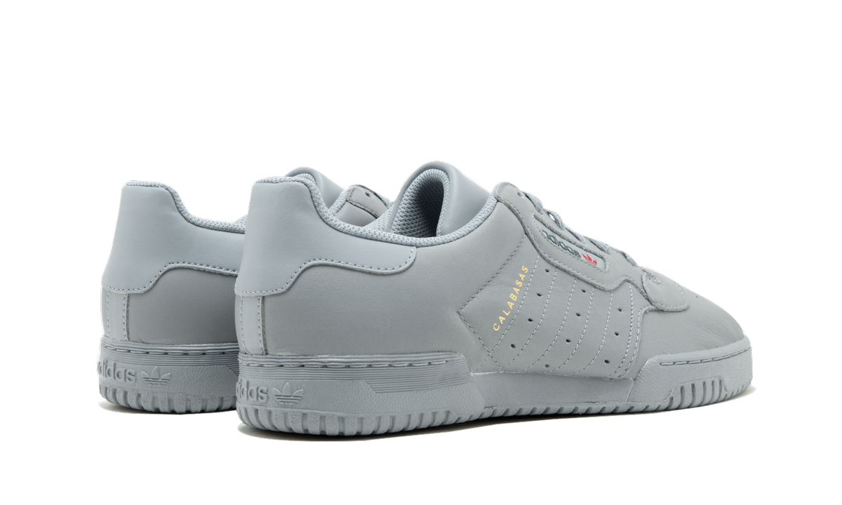 adidas yeezy powerphase calabasas grey+CG6422+diagnol right behind view