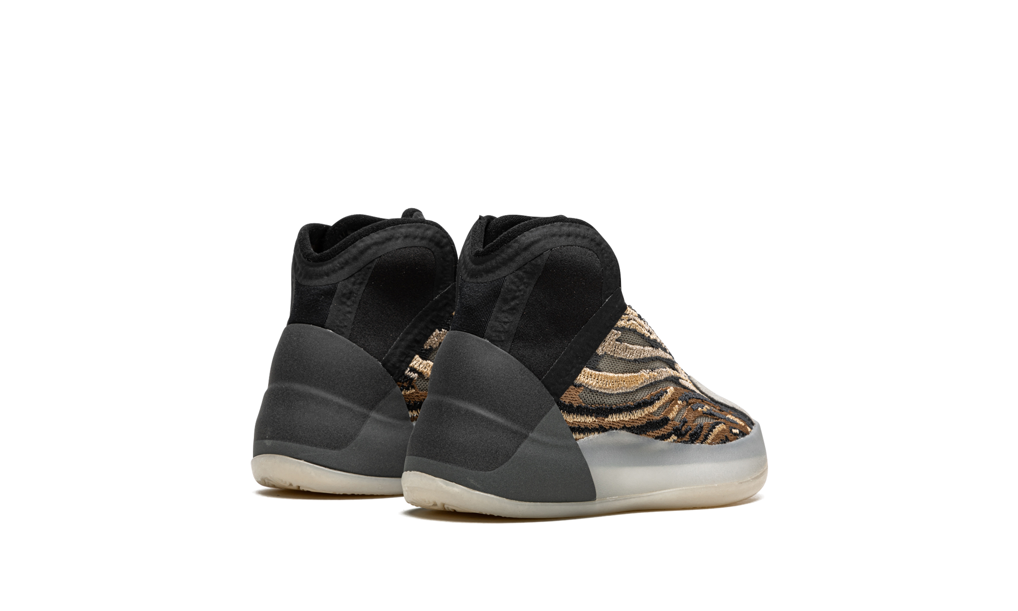 adidas yeezy qntm amber tint kids+GX1333+diagnol right behind view