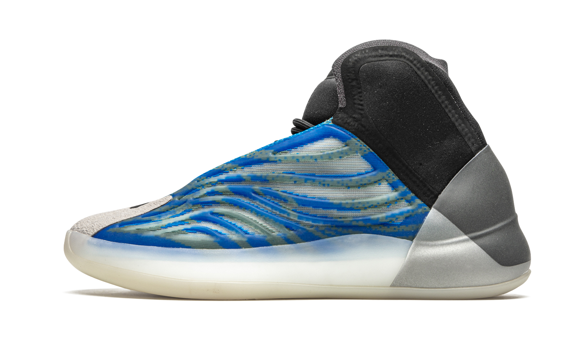 adidas yeezy qntm bsktbl frozen blue+GX5049+diagnol right view 1