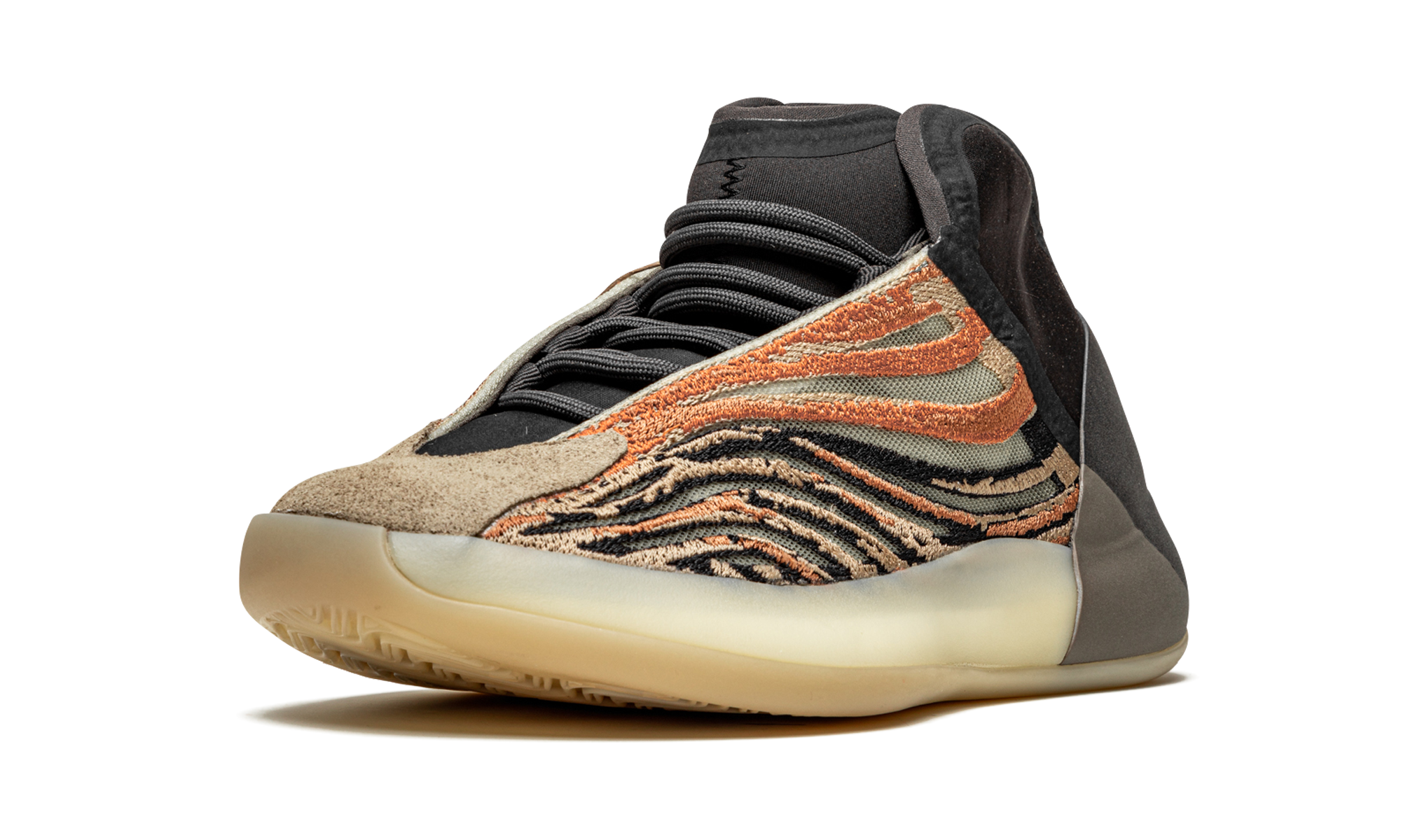 adidas yeezy qntm flash orange+GW5314+left diagnol single view