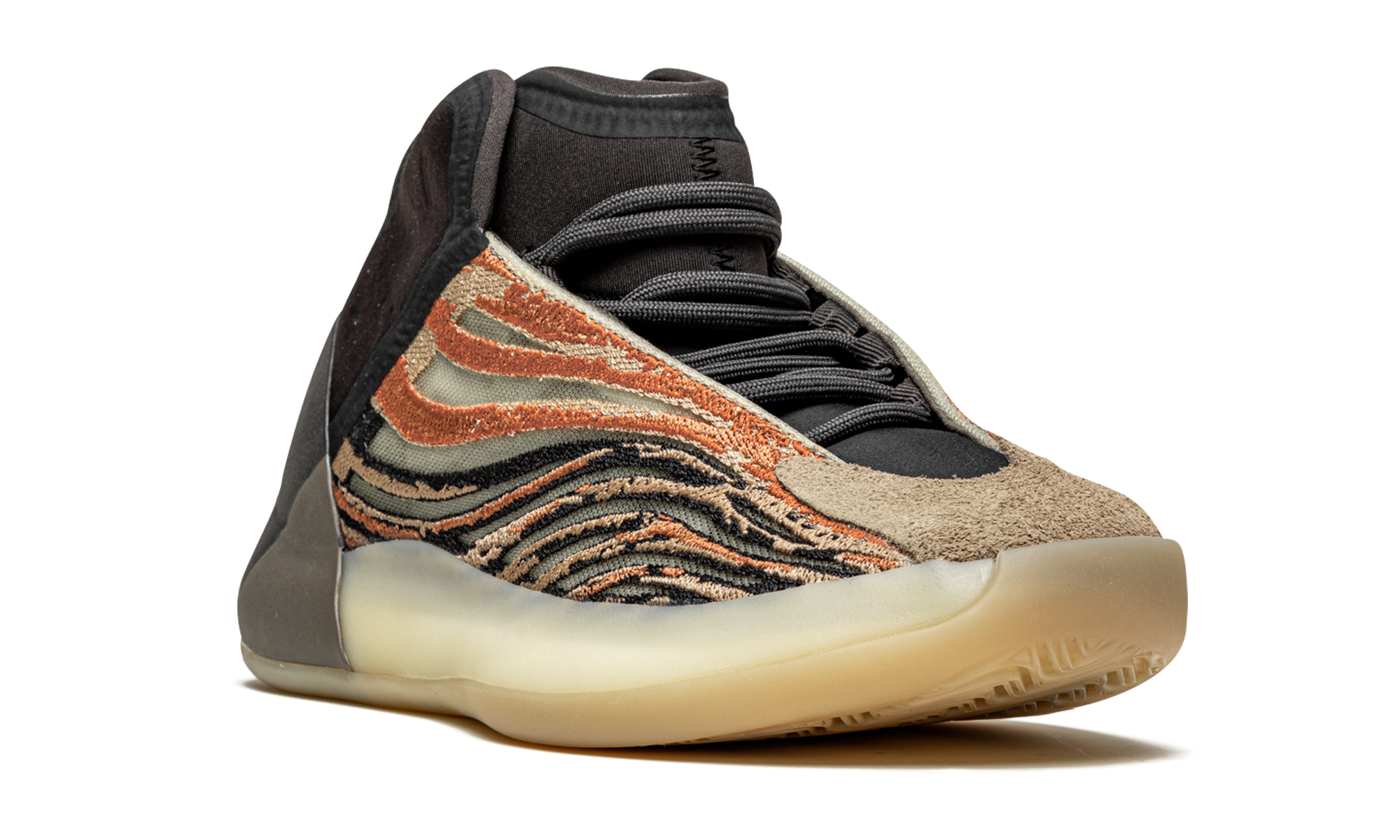 adidas yeezy qntm flash orange+GW5314+diagnol right view