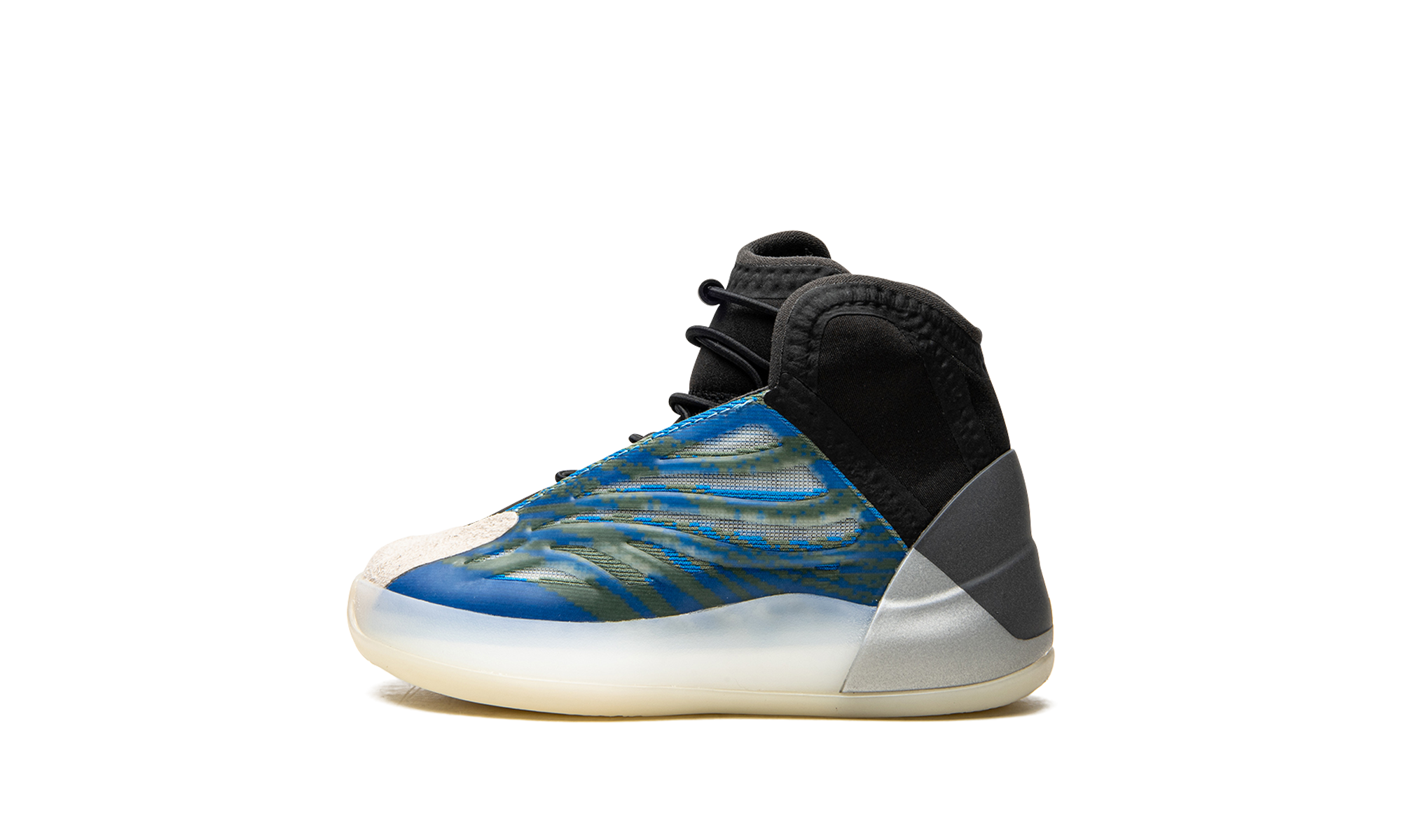 adidas yeezy qntm frozen blue infants+GZ8870+diagnol right view 1