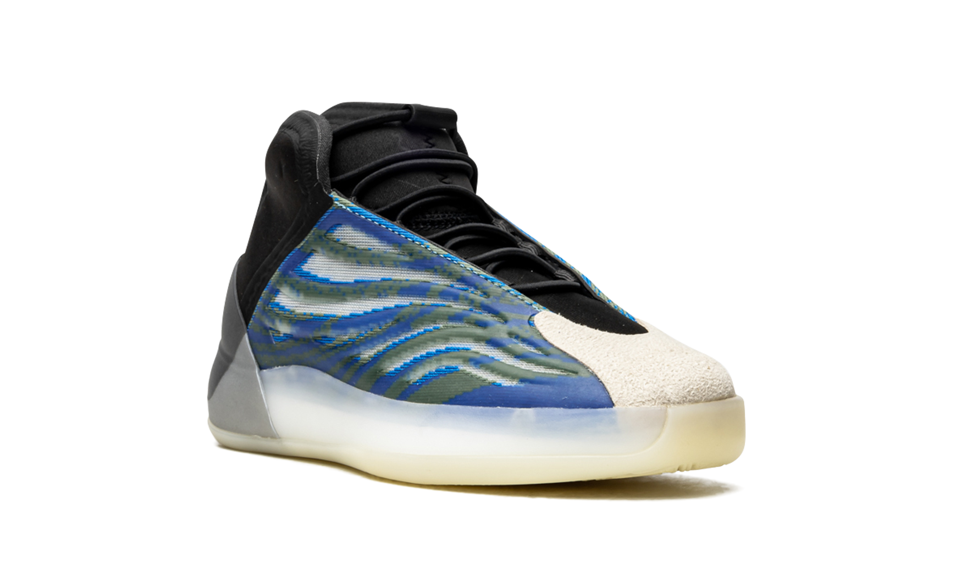 adidas yeezy qntm frozen blue kids+GZ8871+diagnol right view
